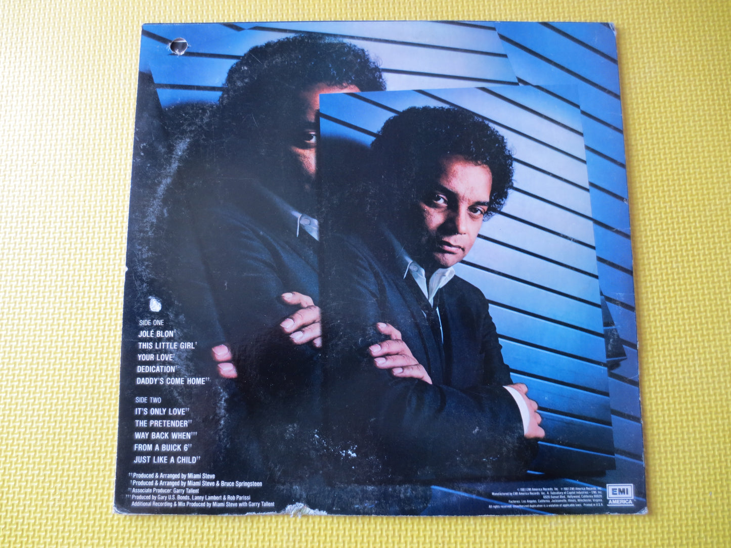 GARY U.S. BONDS, DEDICATION, Gary U.S. Bonds Lp, Rock Records, Rock Albums, Classic Rock Album, Vintage Vinyl, 1981 Records