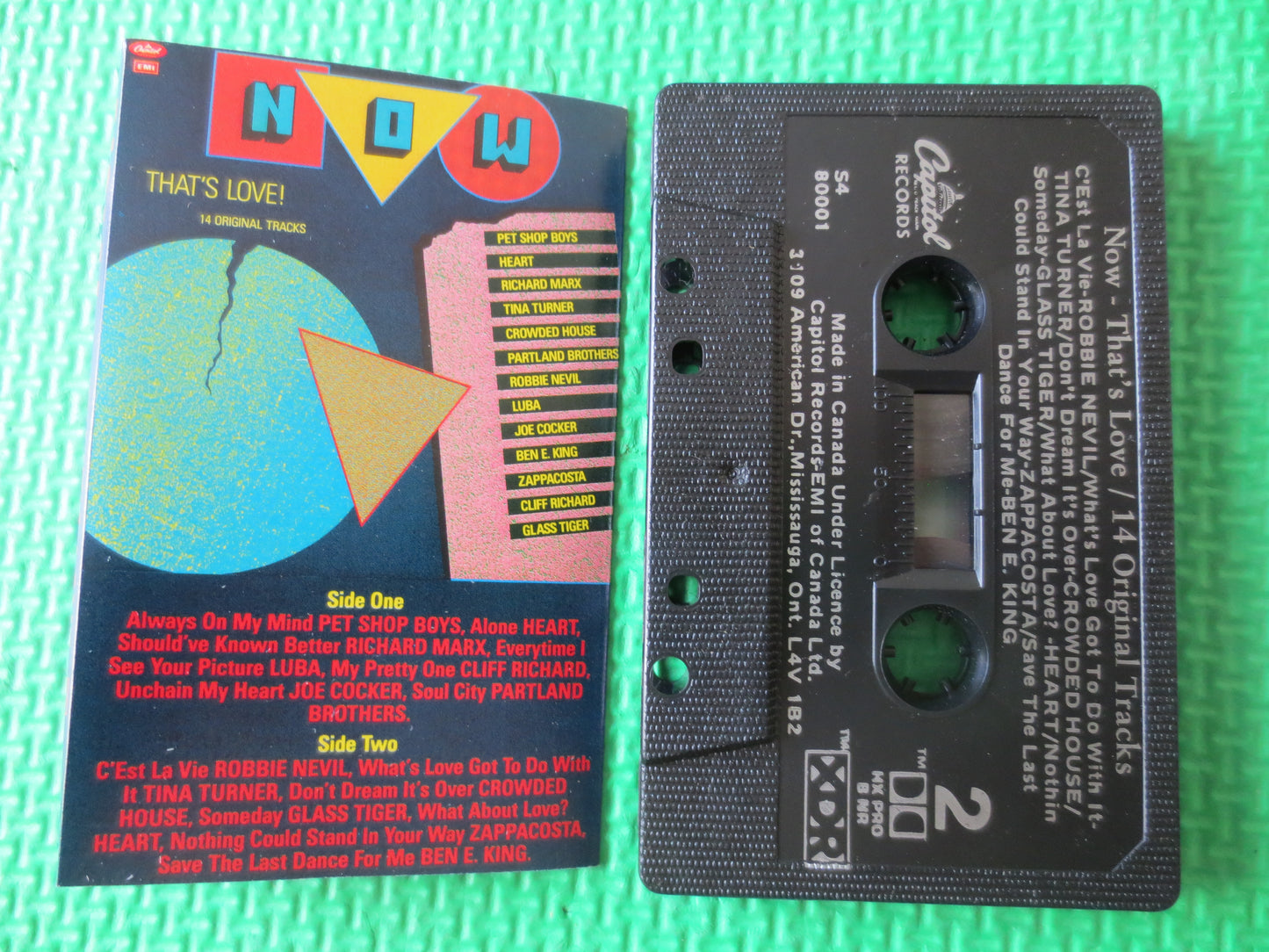 NOW, That's LOVE, LOVE Songs, Love Tapes, Love Cassettes, Love Music, Pop Music Cassette, Cassette Music, 1988 Cassette
