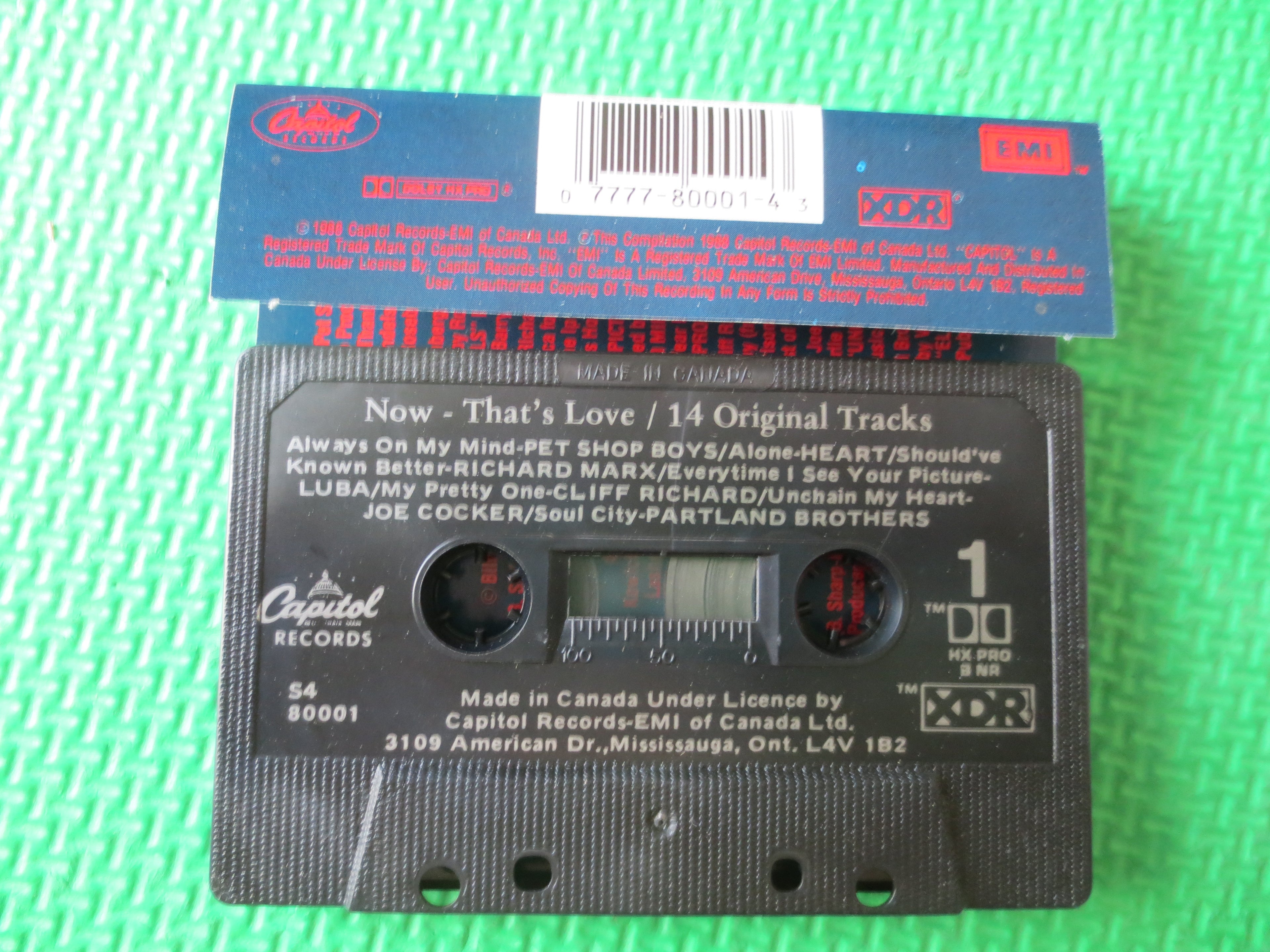 Now That's Love – Love Songs (1988) Cassette