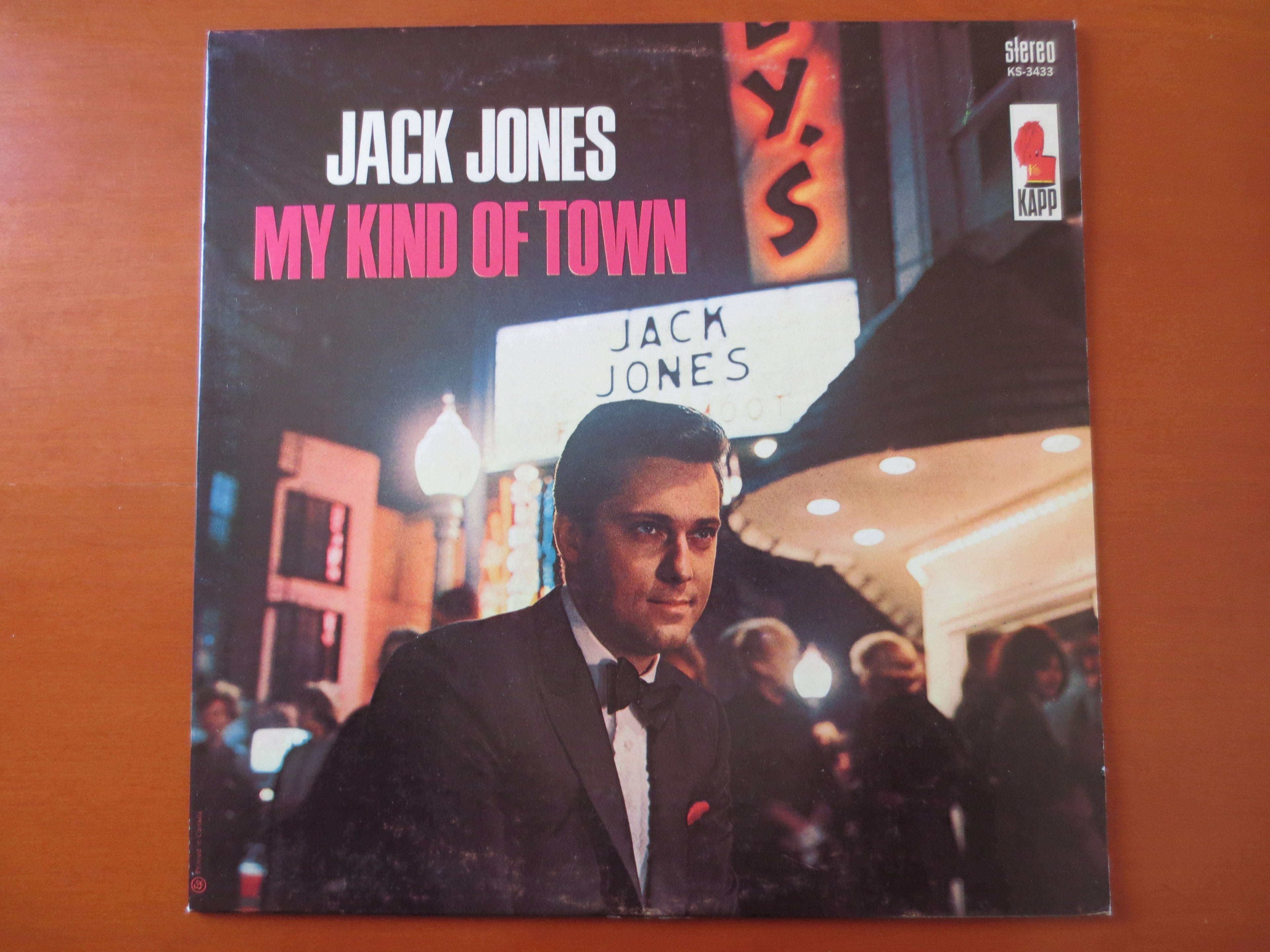 Jack Jones – My Kind of Town (1965) Vinyl LP