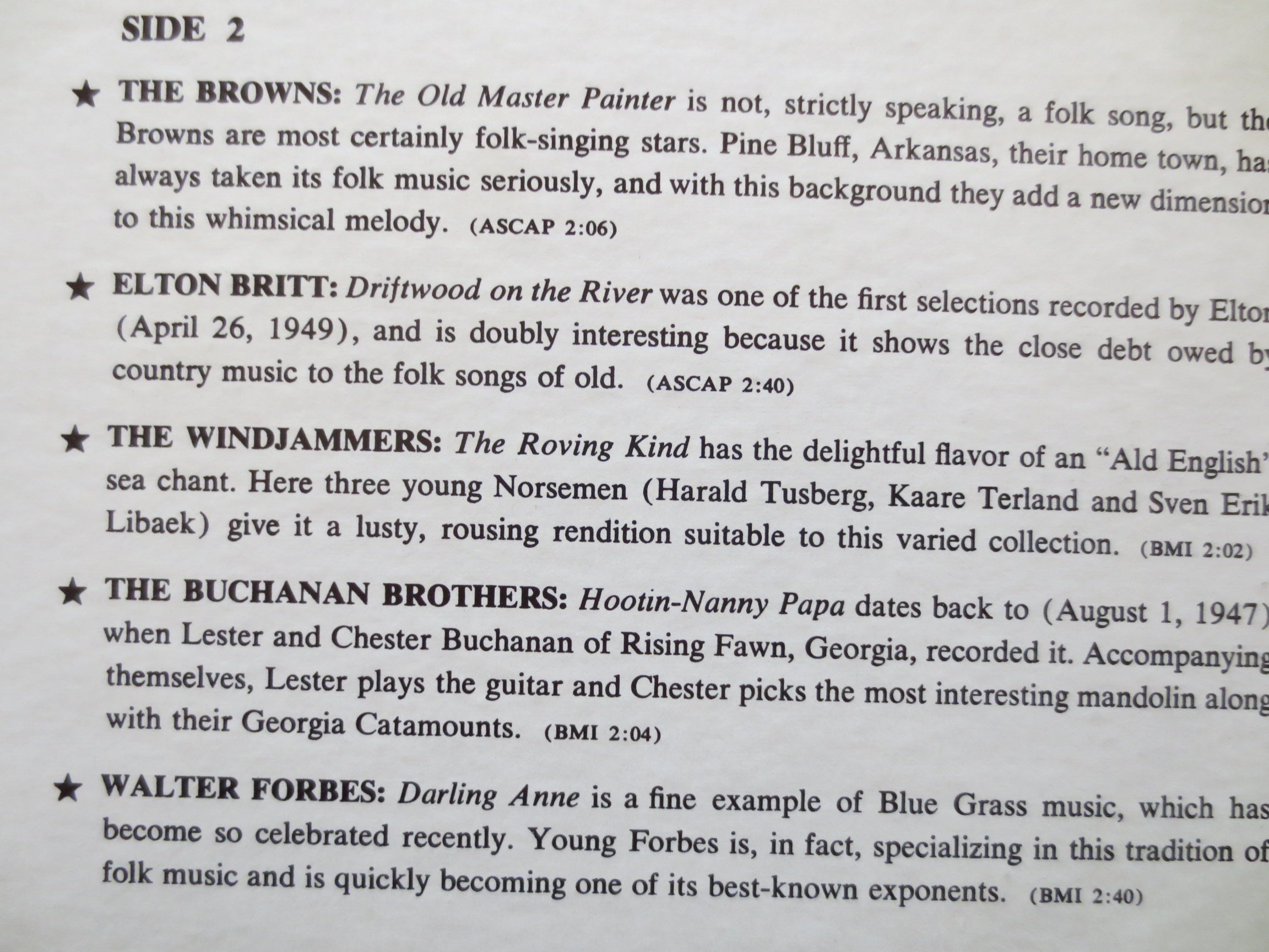 Folk Festival – Folk & Bluegrass Compilation (1964) Vinyl LP