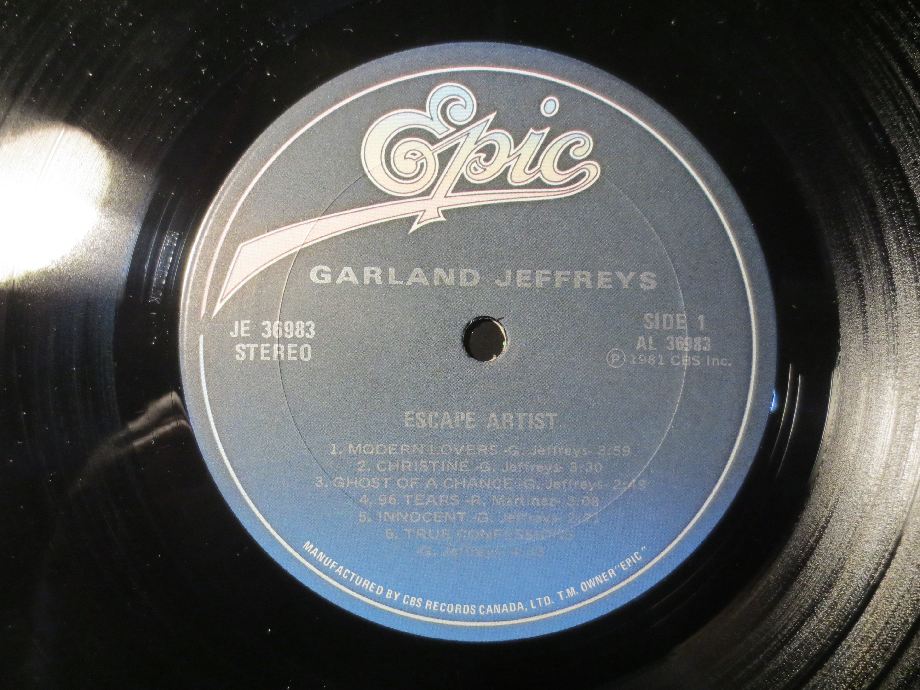 Garland Jeffreys – Escape Artist (1981) Vinyl LP