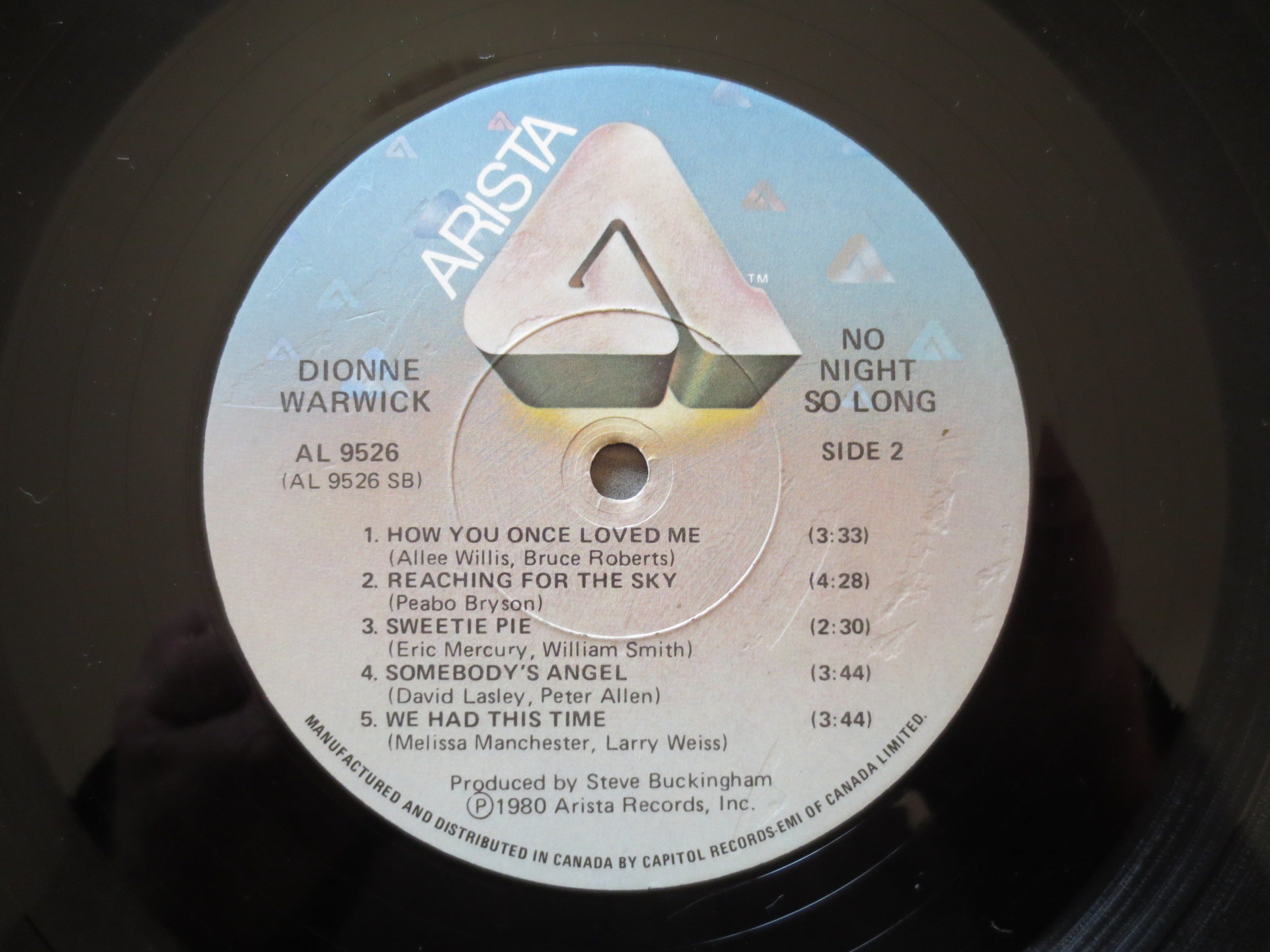 Dionne Warwick – No Night So Long (1980) Vinyl LP