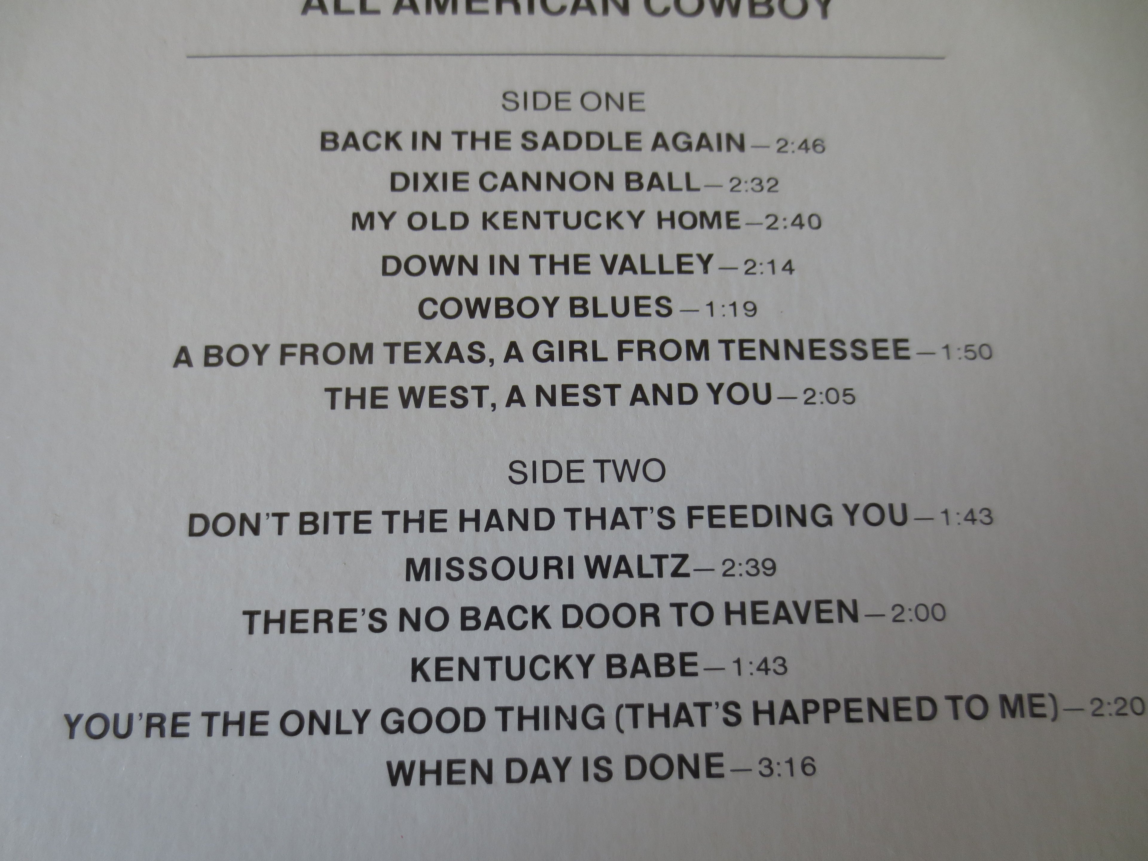 GENE AUTRY, South of the Border, Gene Autry Records, Gene Autry Lps, Gene Autry Albums, Gene Autry Vinyl, Lps, 1976 Records