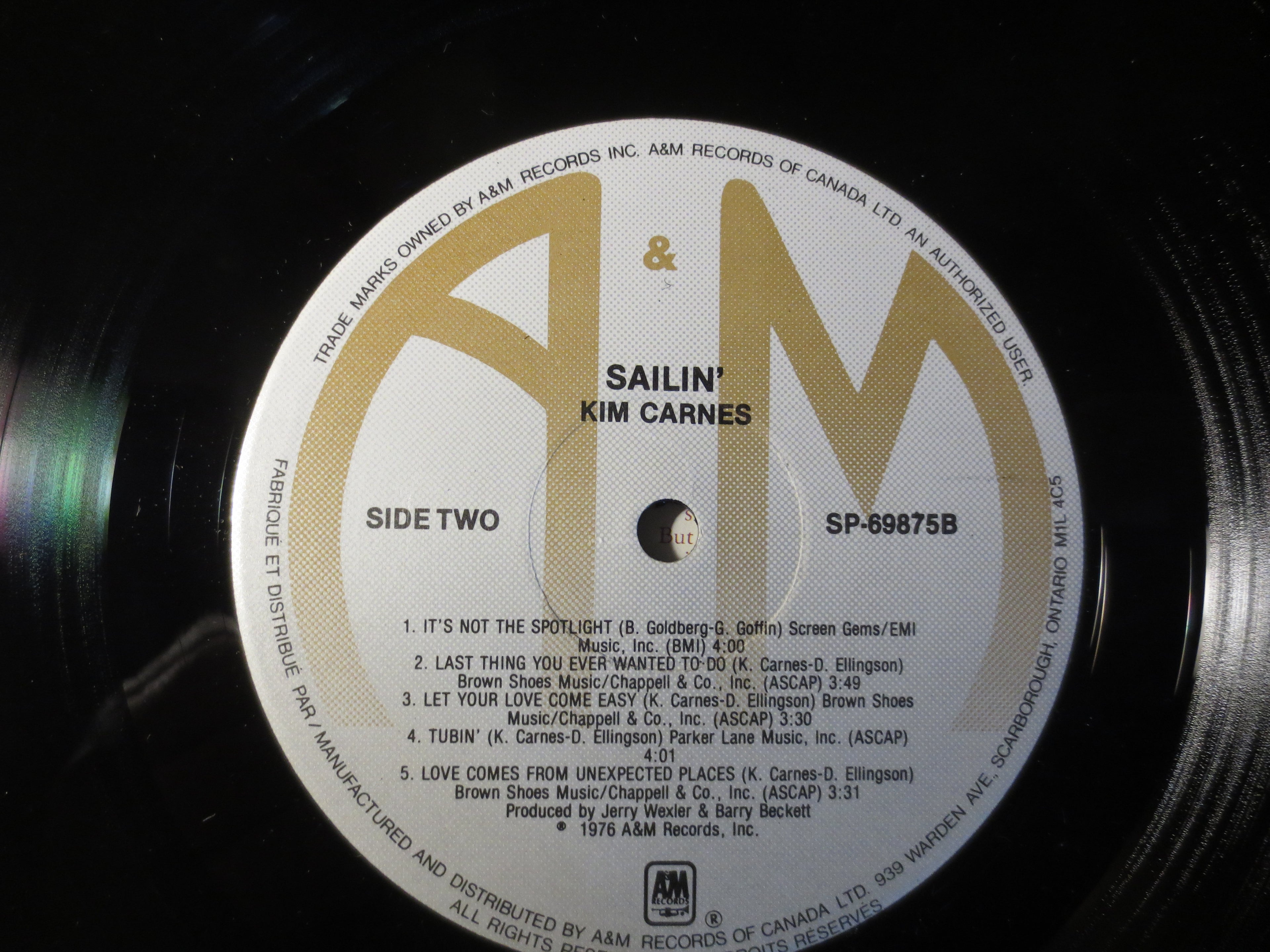 Kim Carnes – Sailin' (1976) Vinyl LP