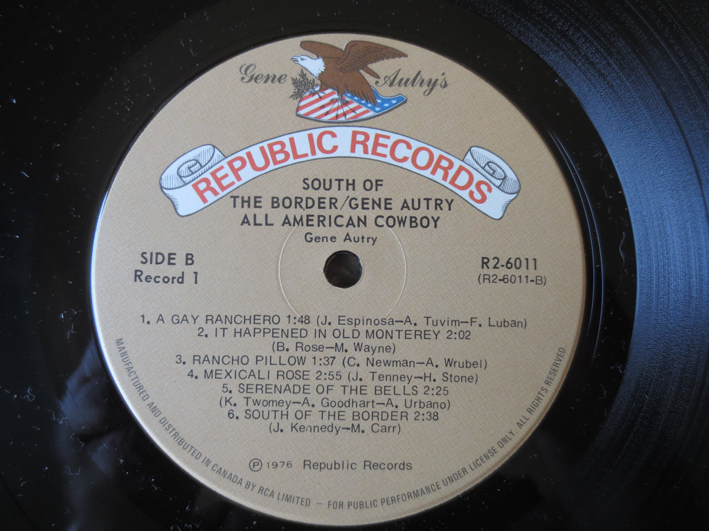 Gene Autry – South of the Border (1976) Vinyl LP