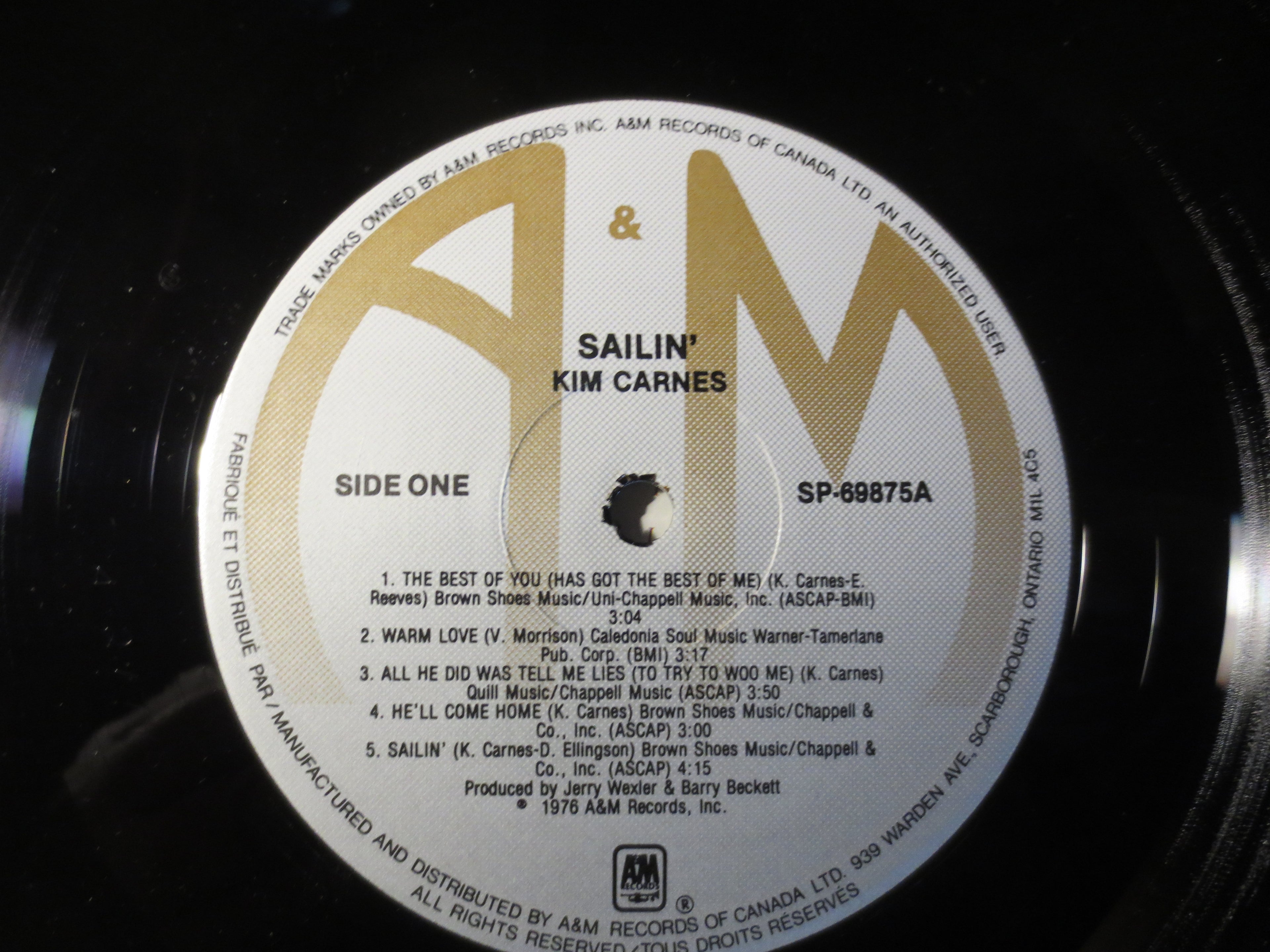 Kim Carnes – Sailin' (1976) Vinyl LP