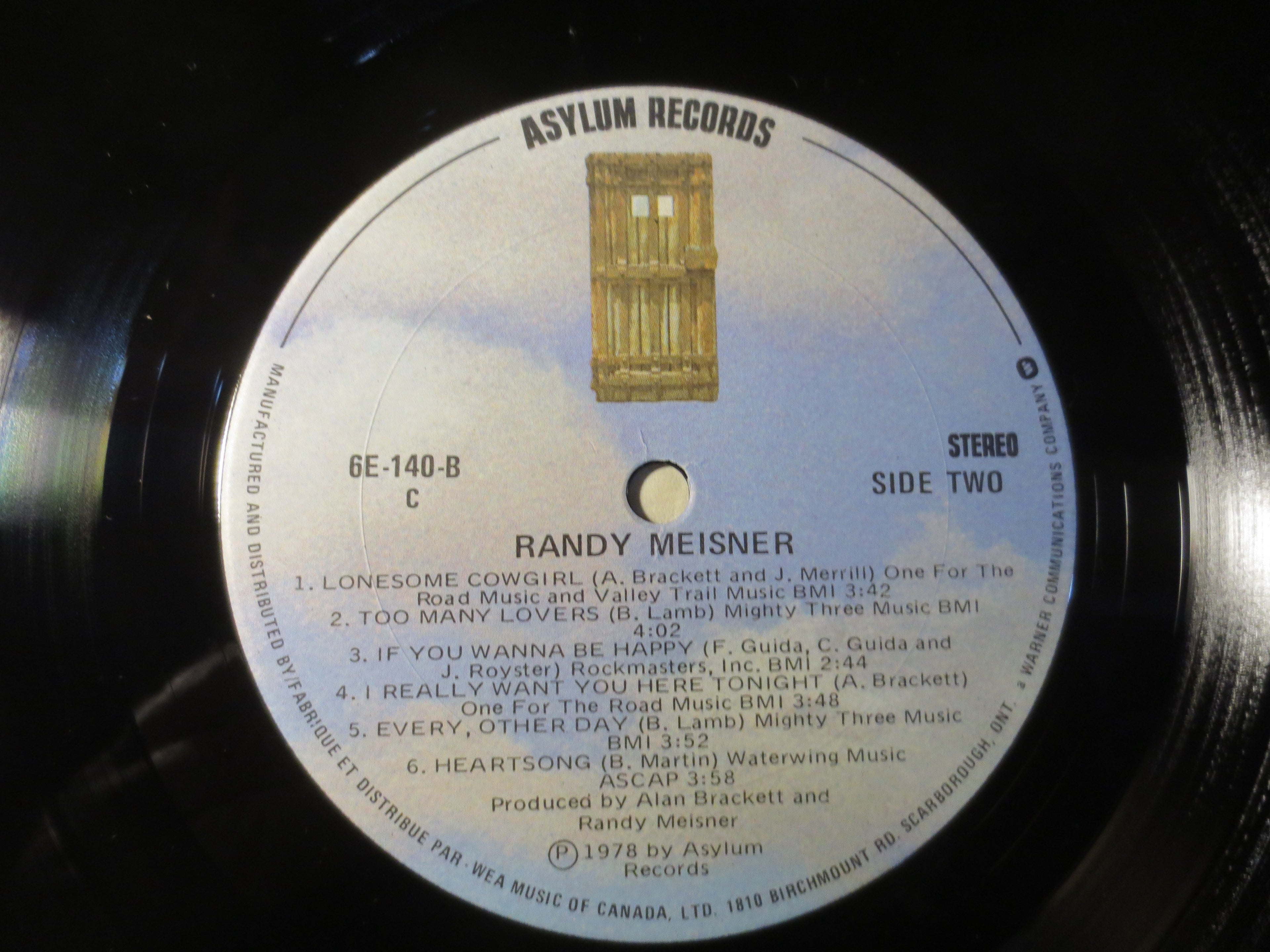 Randy Meisner – Randy Meisner (1978) Vinyl LP