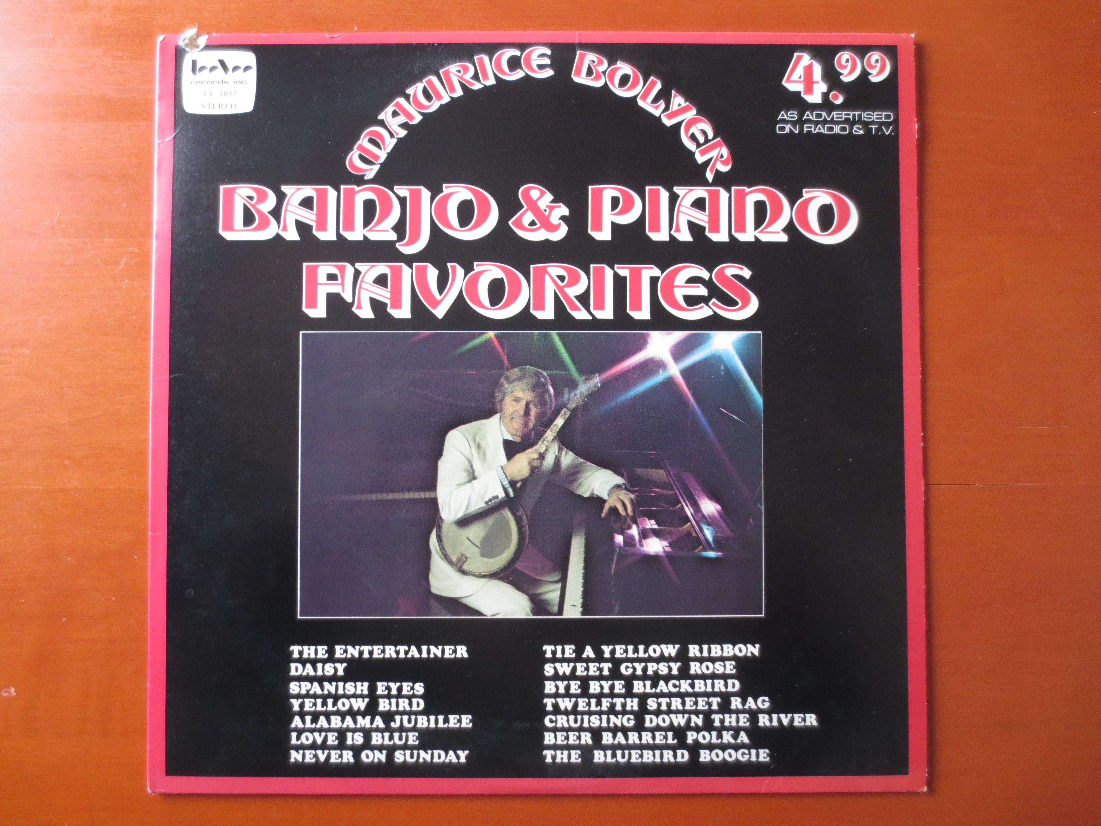 Maurice Bolyer – Banjo and Piano Favorites (1975) Vinyl LP