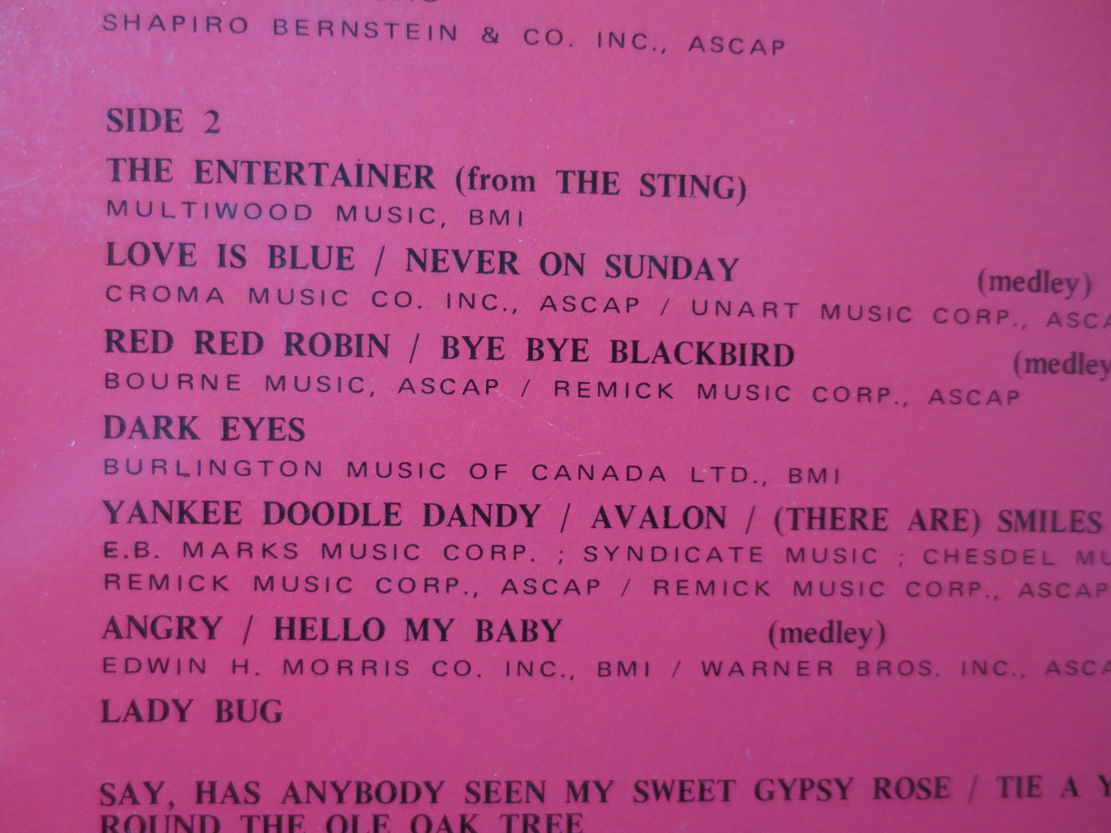 Maurice Bolyer – Banjo and Piano Favorites (1975) Vinyl LP