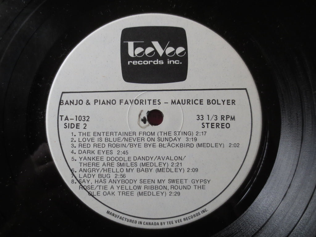 Maurice Bolyer – Banjo and Piano Favorites (1975) Vinyl LP