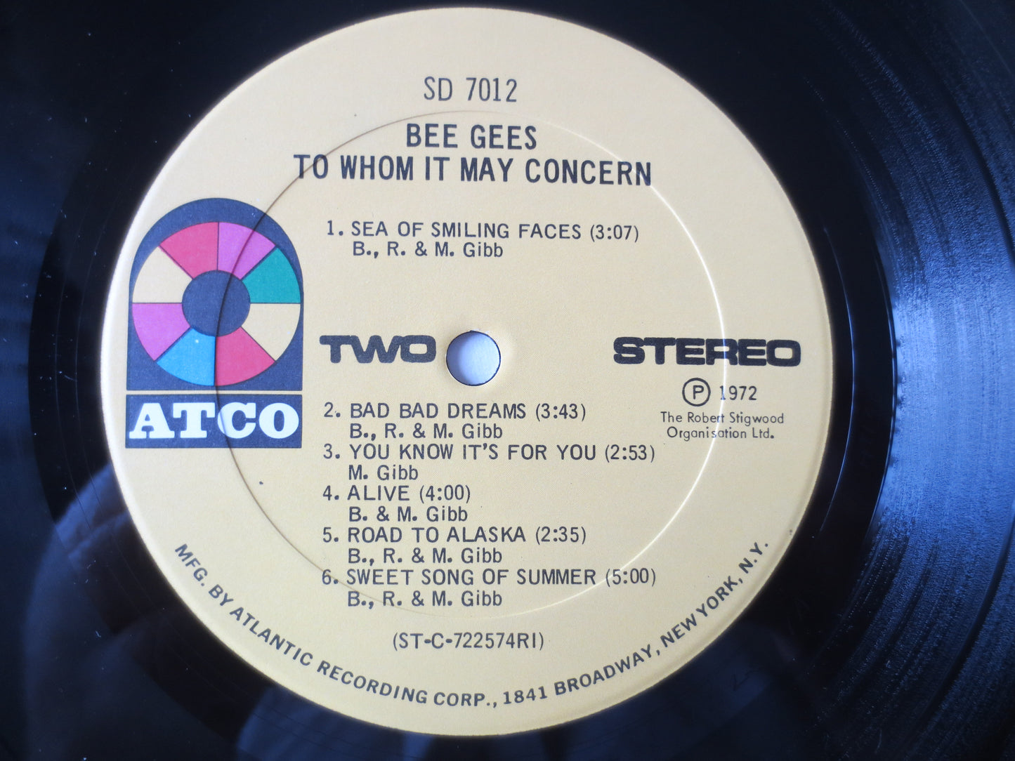 The BEE GEES, To Whom It May Concern, Pop Records, Vinyl, Bee Gees Records, Vinyl Records, Bee Gees Albums, 1972 Records