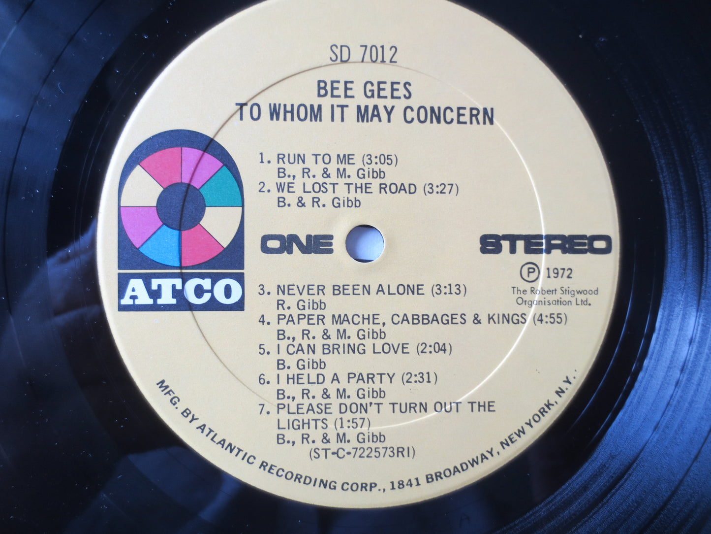 The BEE GEES, To Whom It May Concern, Pop Records, Vinyl, Bee Gees Records, Vinyl Records, Bee Gees Albums, 1972 Records