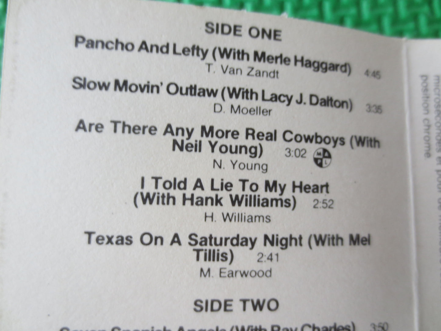 WILLIE NELSON, HALFNELSON, Willie Nelson Tape, Willie Nelson Album, Tape Cassette, Country Cassette, Tape, 1985 Cassette