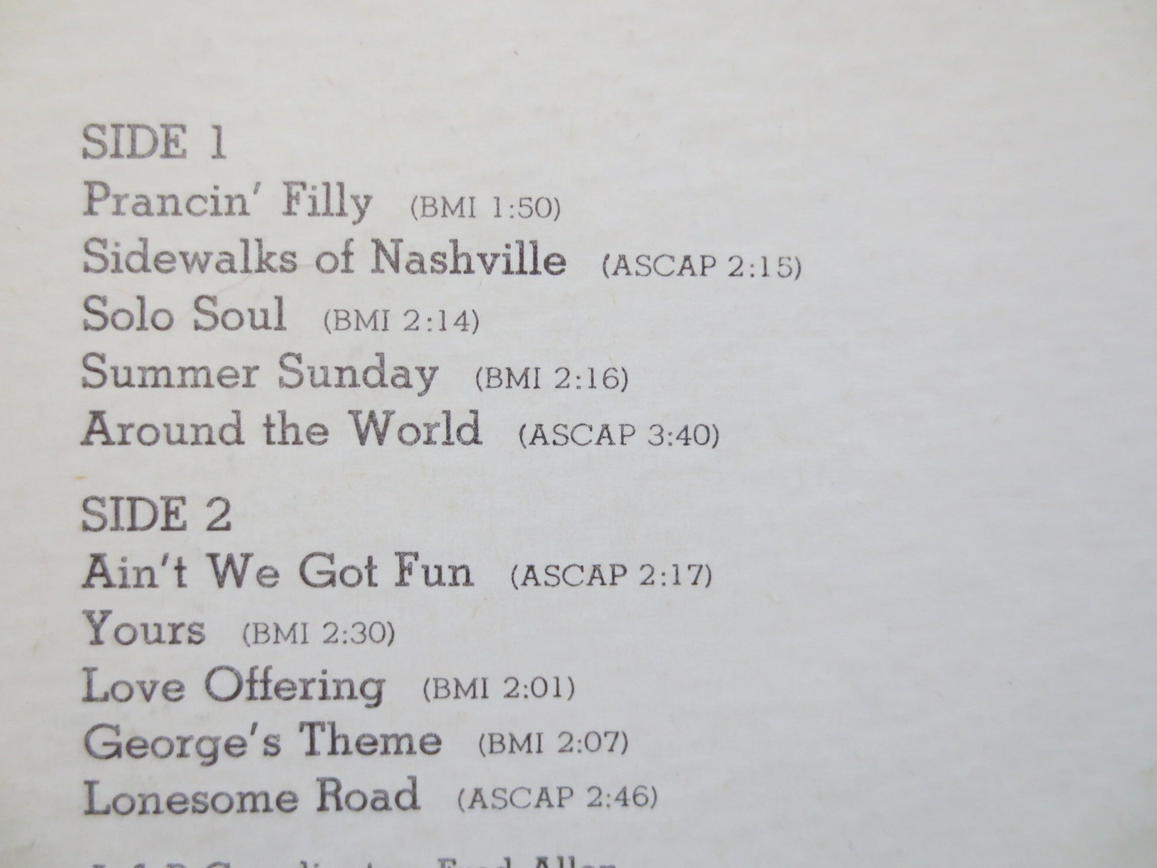 Chet Atkins – Music from Nashville (1966) Vinyl LP