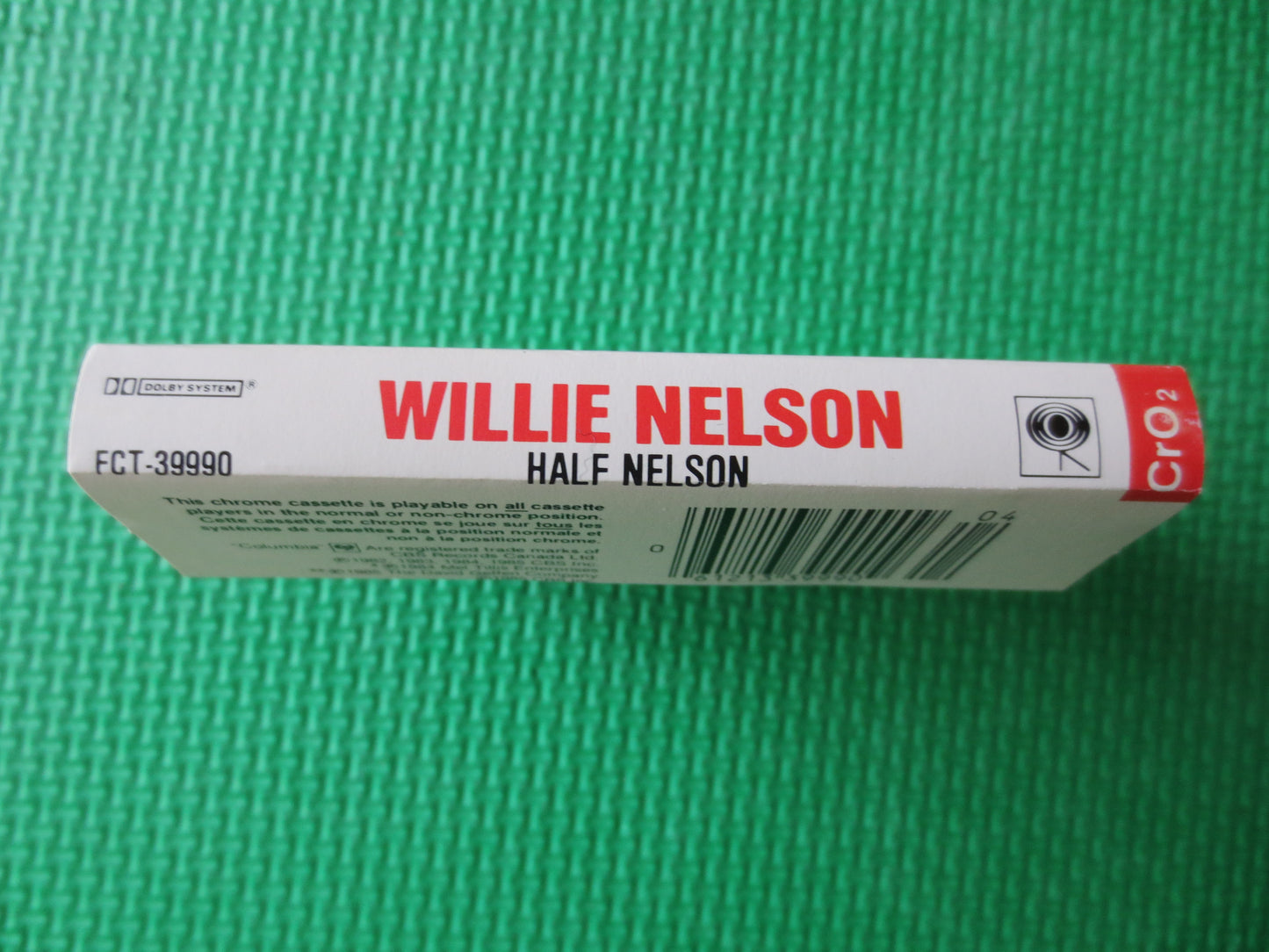 WILLIE NELSON, HALFNELSON, Willie Nelson Tape, Willie Nelson Album, Tape Cassette, Country Cassette, Tape, 1985 Cassette