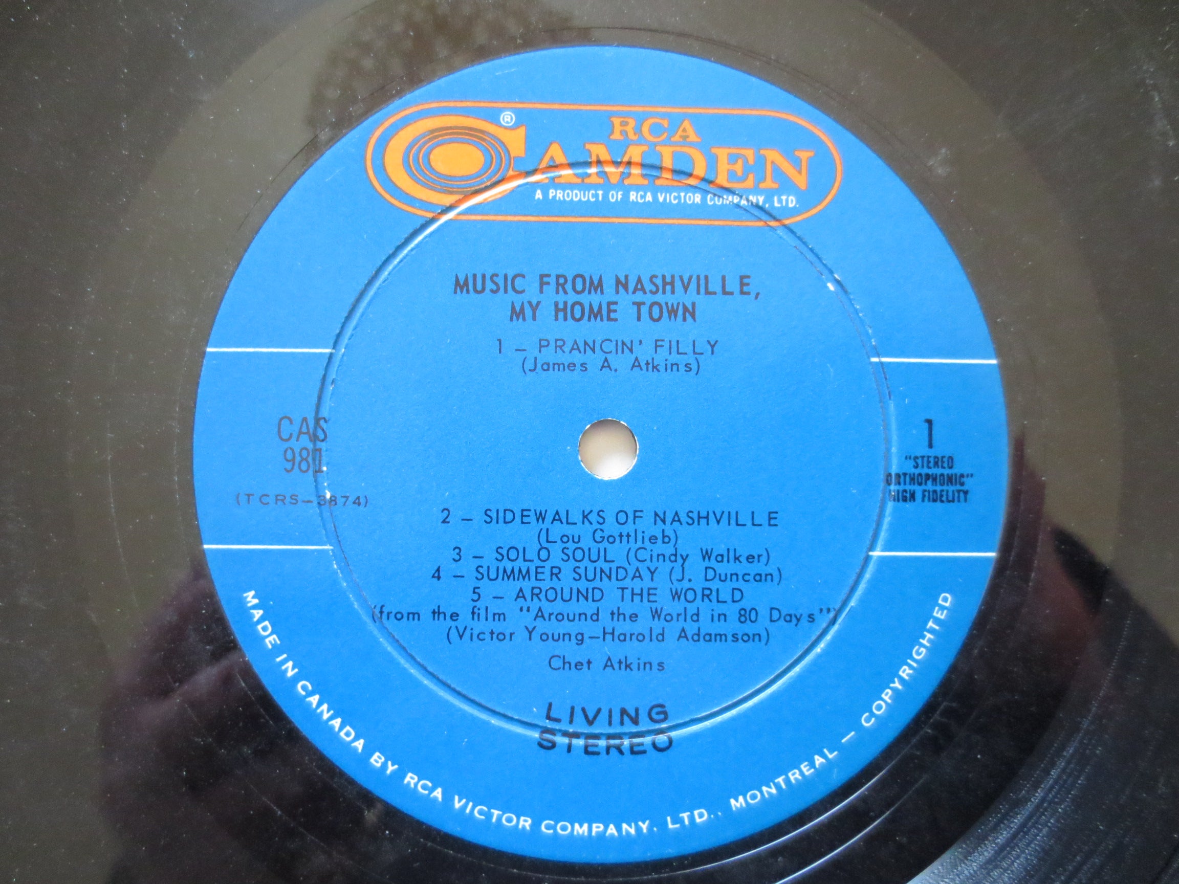 Chet Atkins – Music from Nashville (1966) Vinyl LP