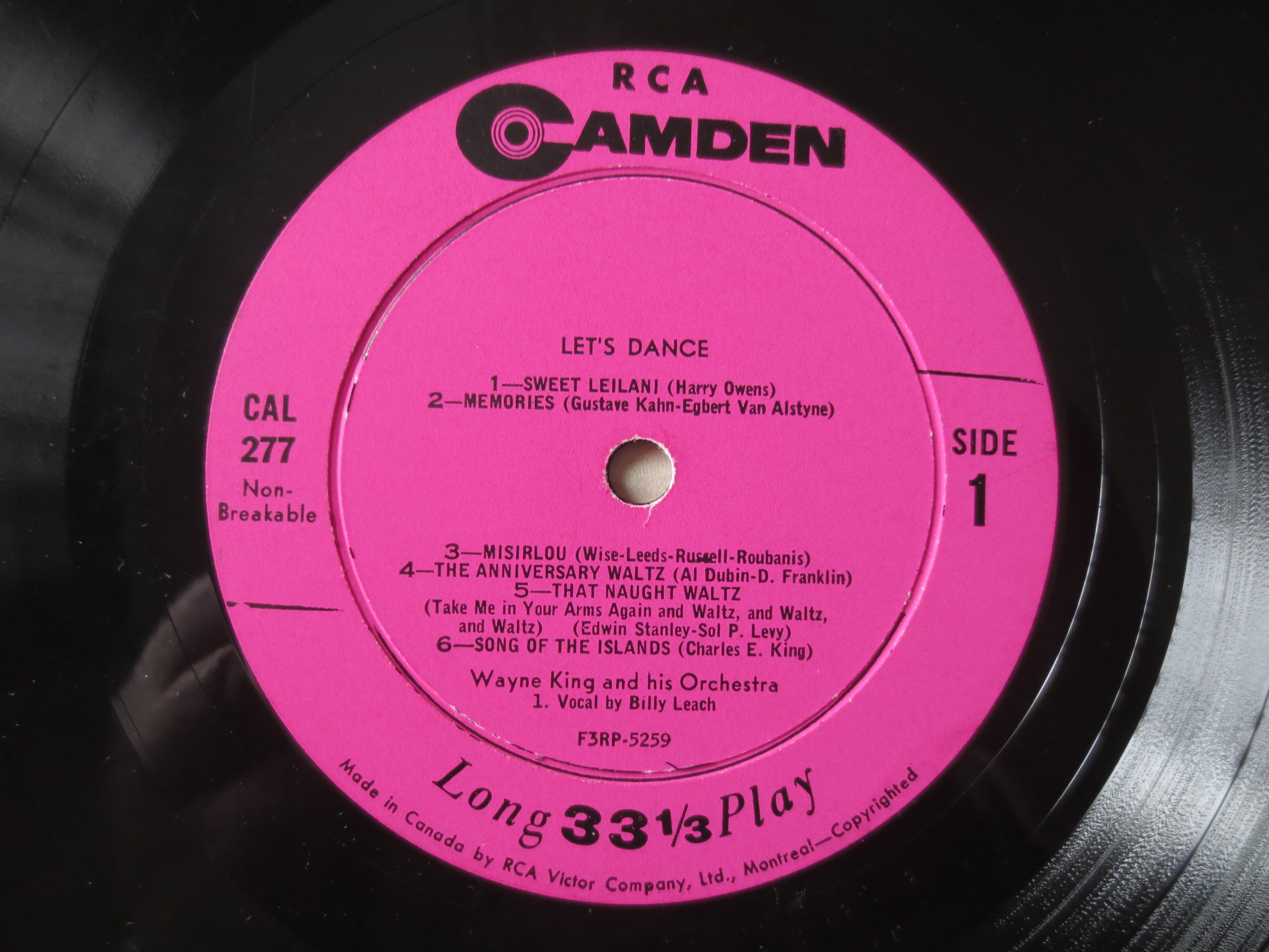 Wayne King – Let's Dance (1955) Vinyl LP