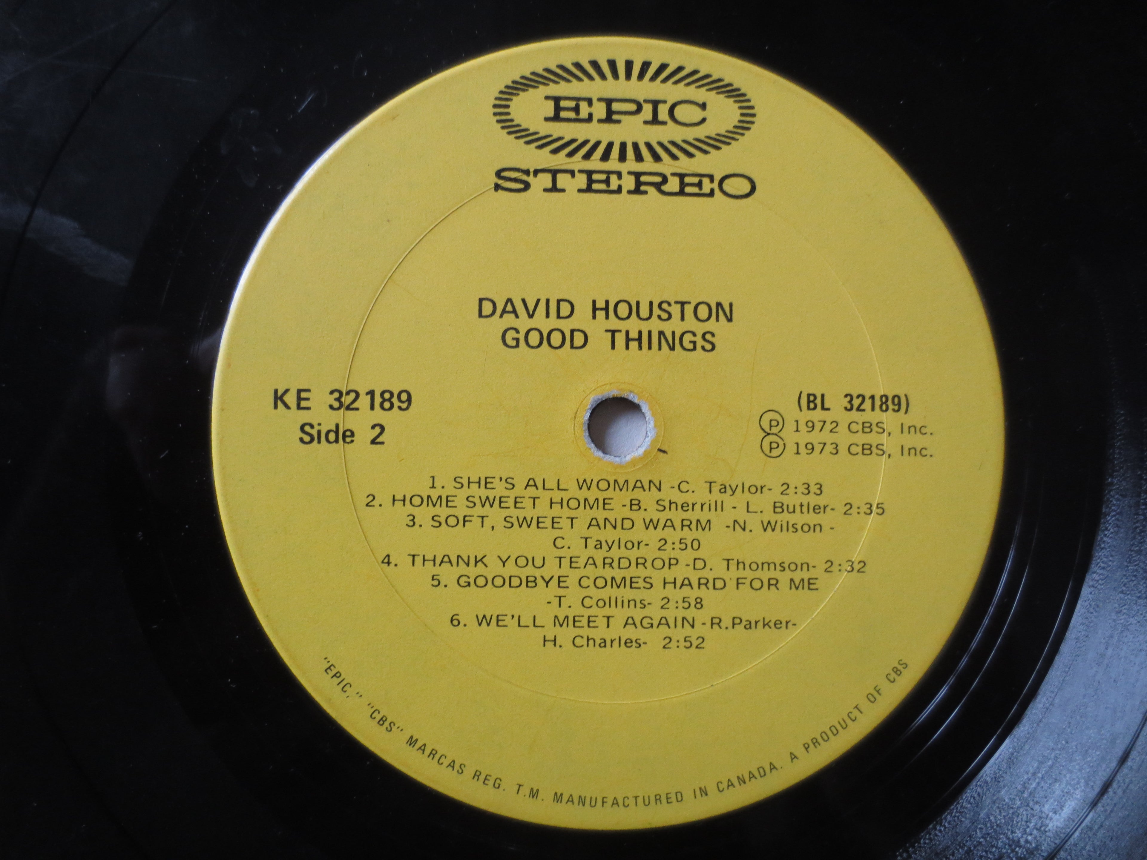David Houston – Good Things (1973) Vinyl LP