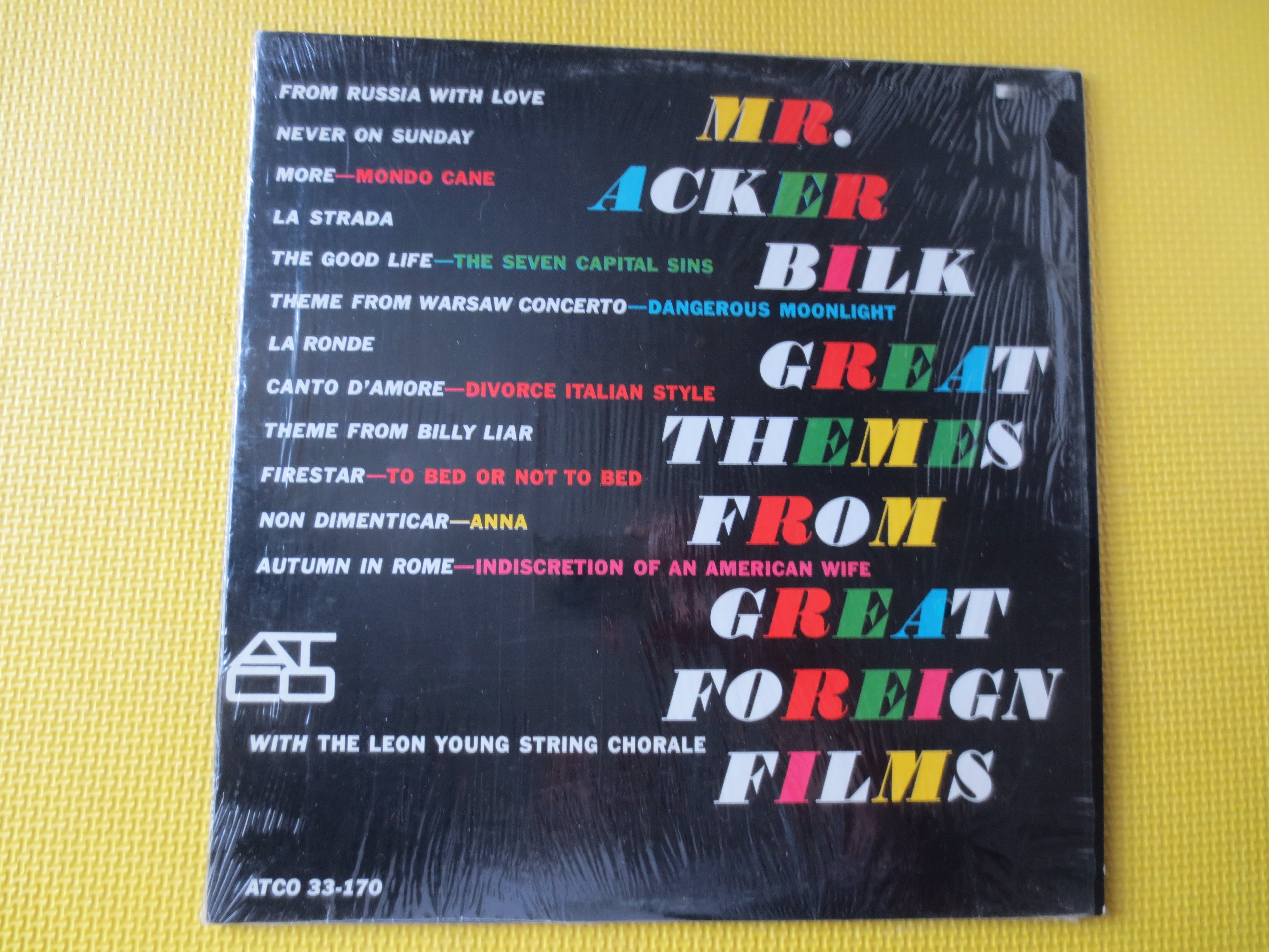 Acker Bilk – Great Themes from Great Foreign Films (1965) Vinyl LP