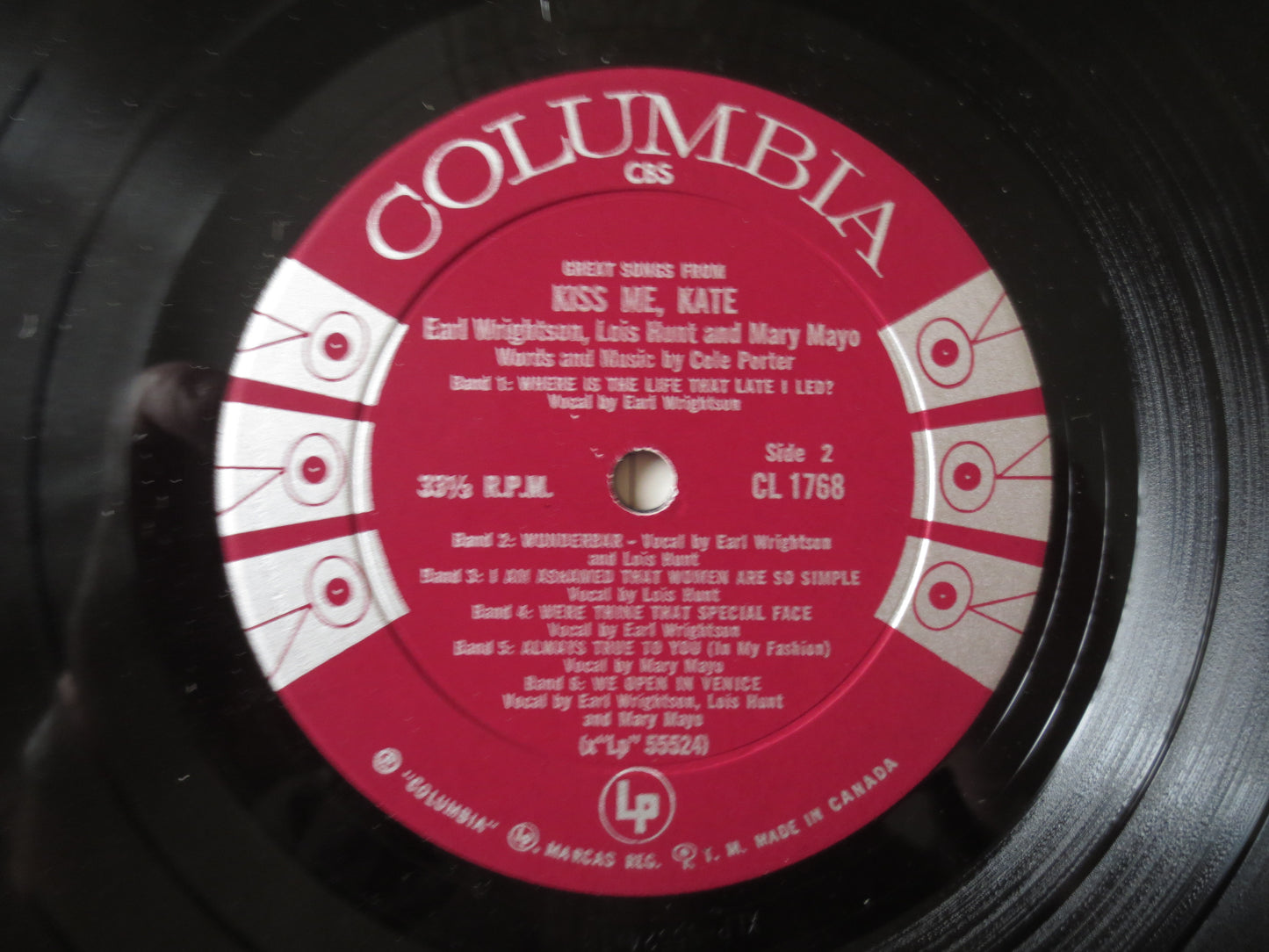 KISS ME KATE, Lois Hunt Records, Mary Mayo Records, Lps, Vintage Vinyl, Record Vinyl, Records, Vinyl Records, 1962 Records