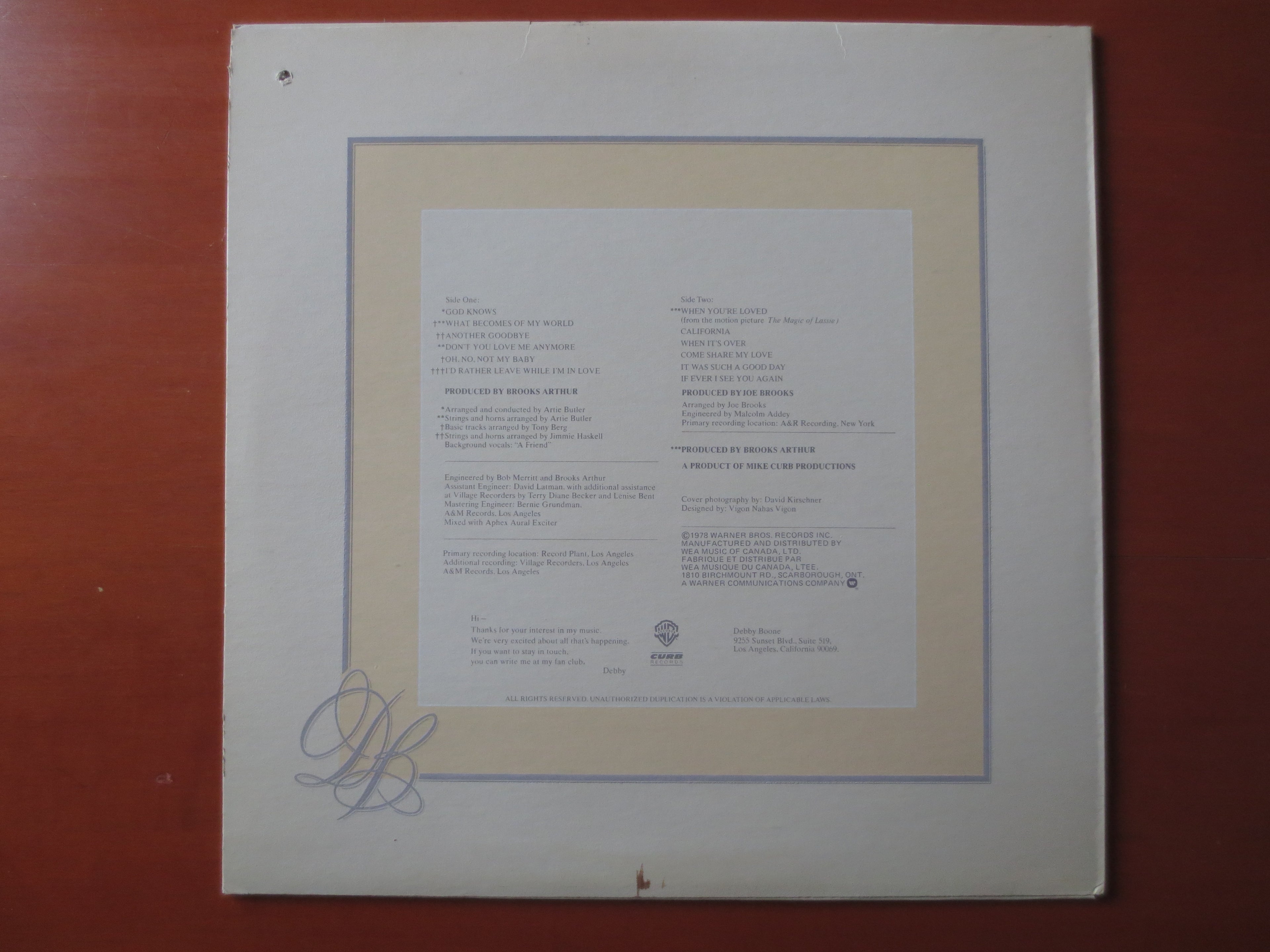 Debby Boone – Midstream (1978) Vinyl LP