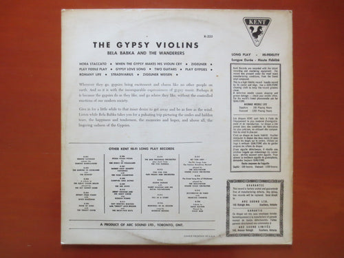 Bela Babka – Gypsy Violins (1960) Vinyl LP
