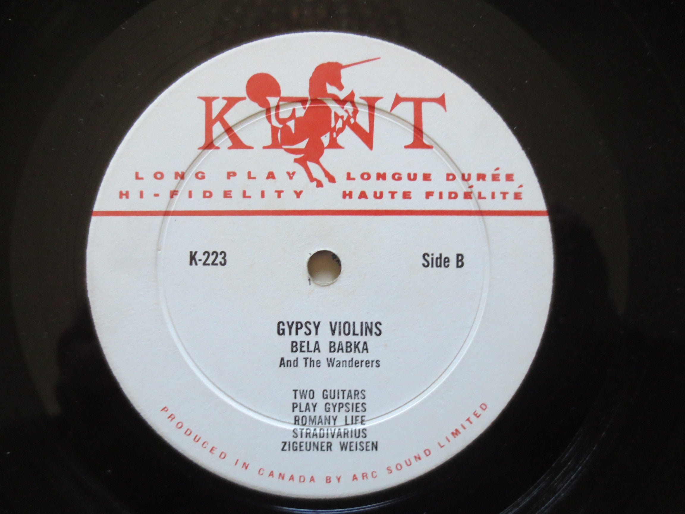 Bela Babka – Gypsy Violins (1960) Vinyl LP