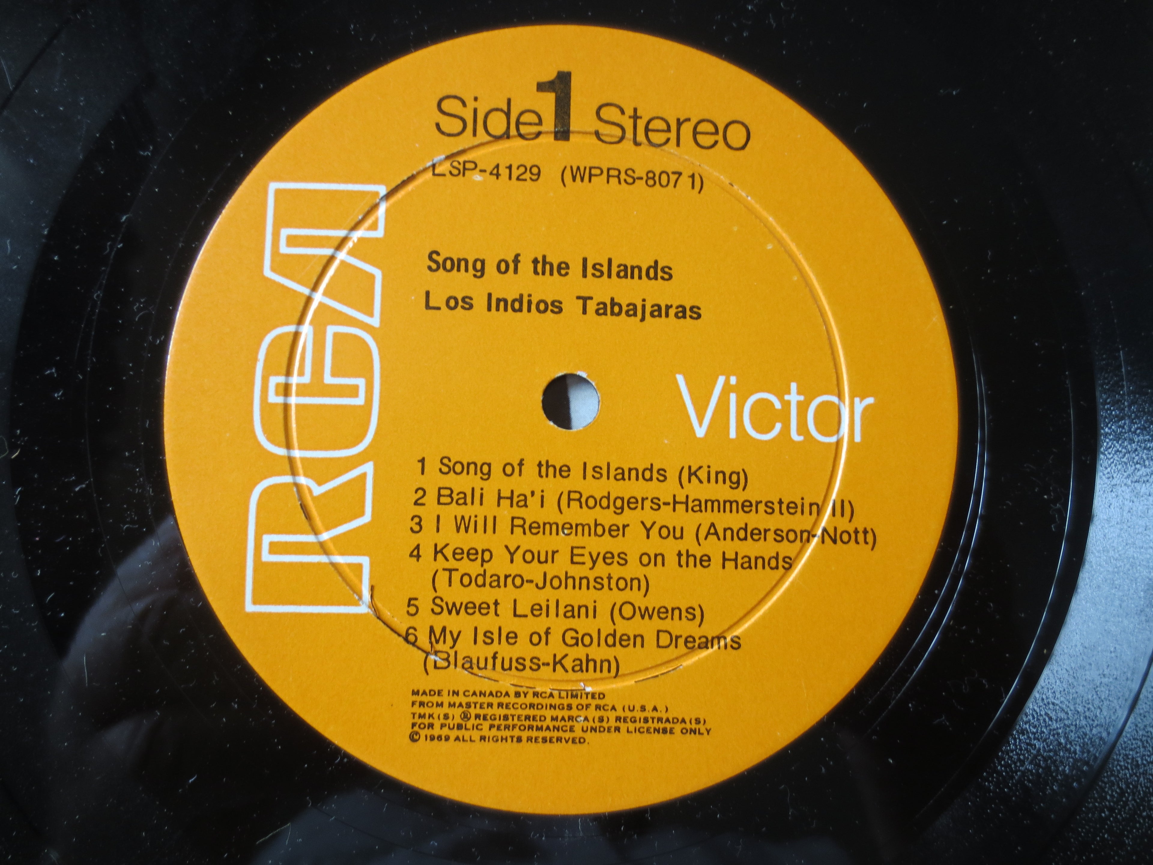 Los Indios Tabajaras – Song of the Islands (1969) Vinyl LP