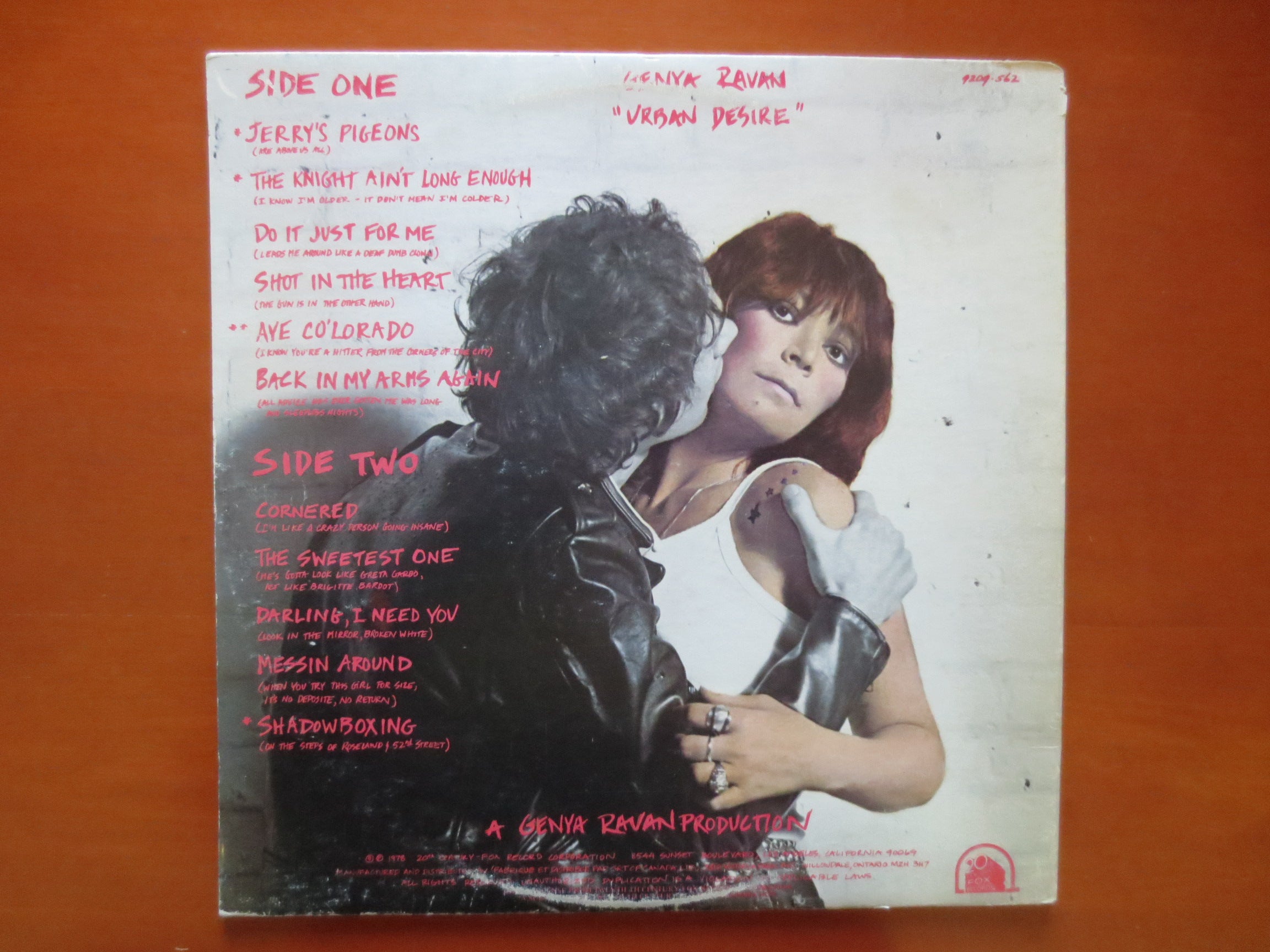 Genya Ravan – Urban Desire (1978) Vinyl LP