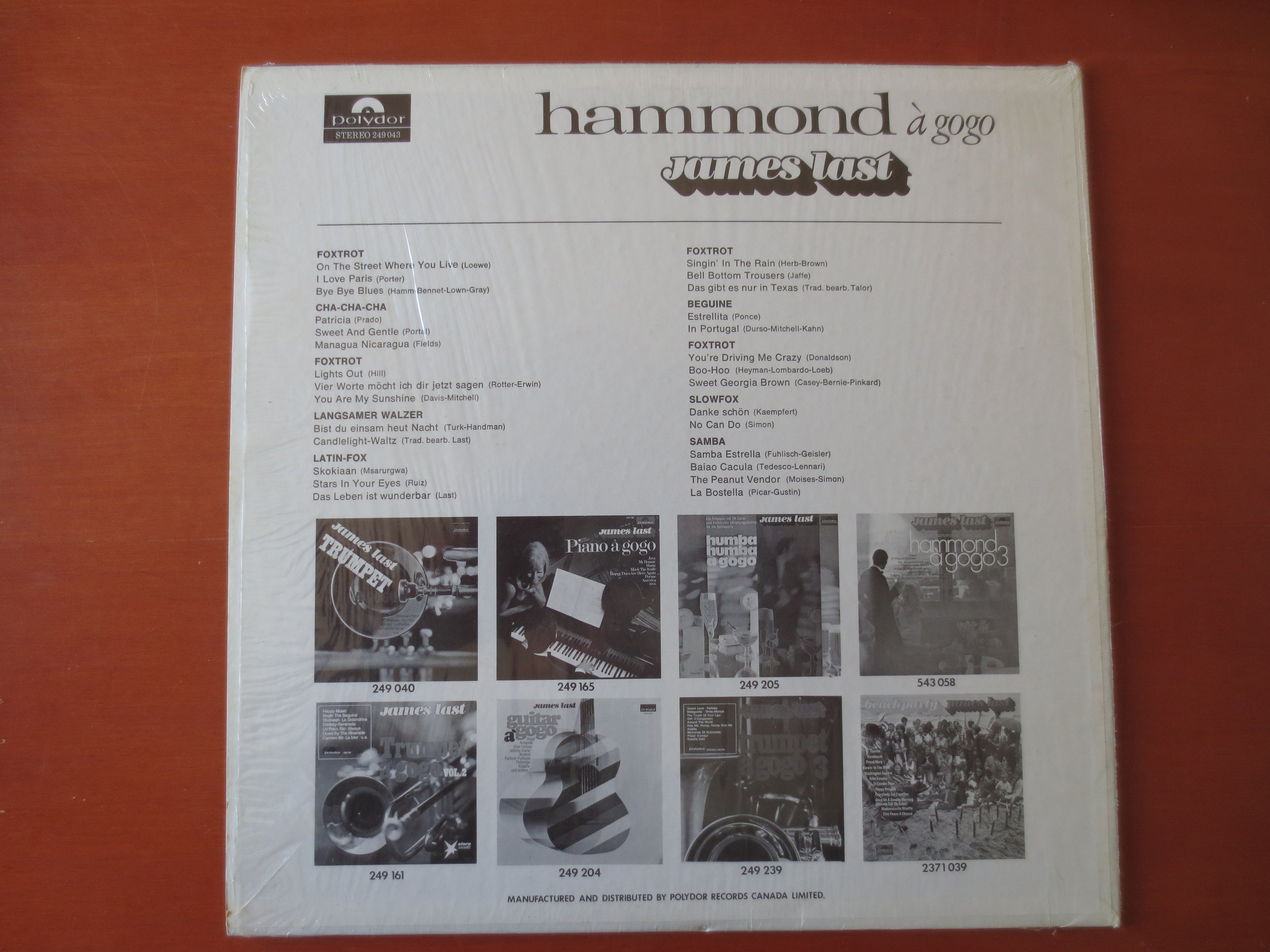 James Last – Hammond à Go Go Volume II (1966) Vinyl LP