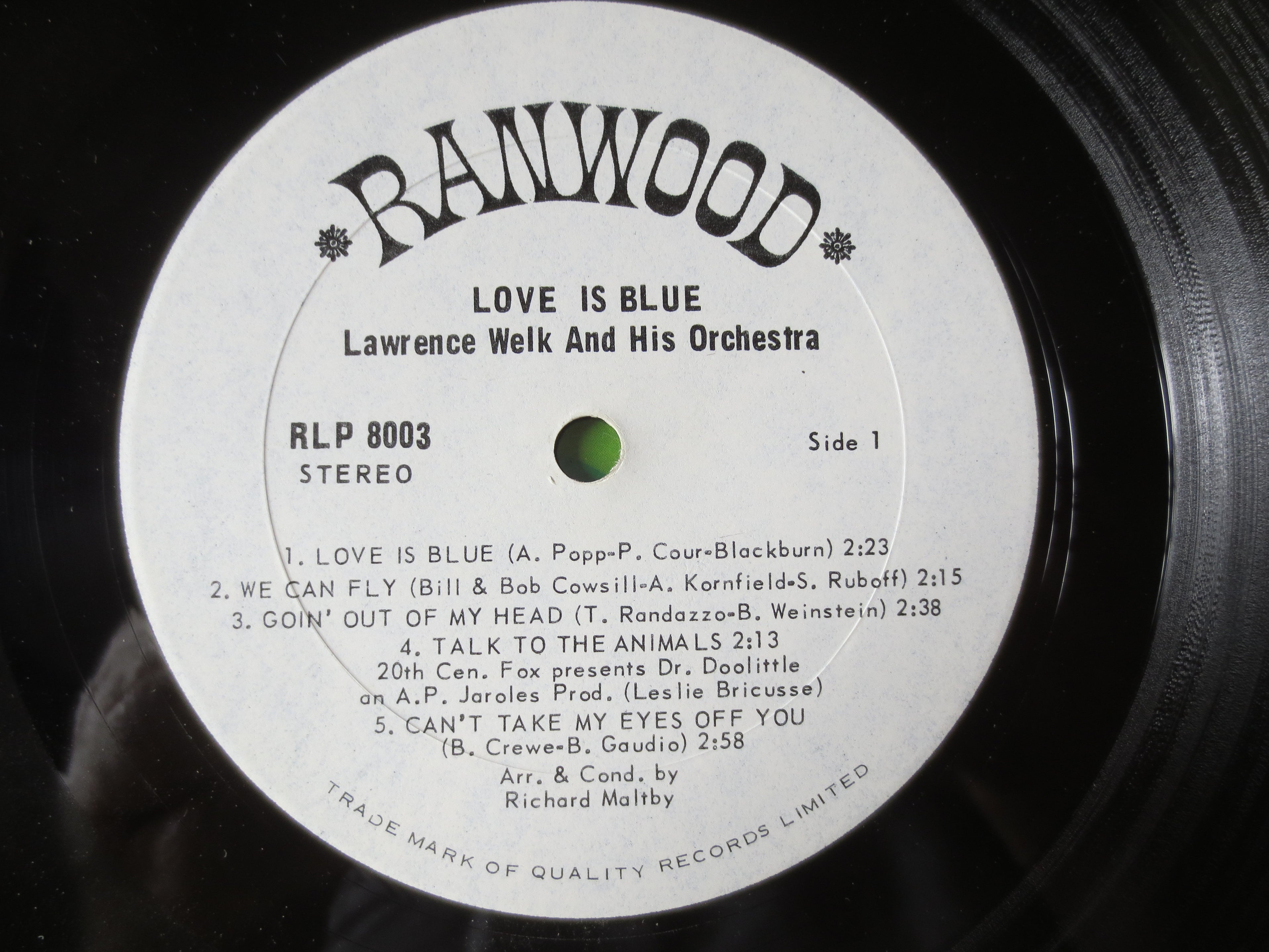 Lawrence Welk – Love Is Blue (1969) Vinyl LP
