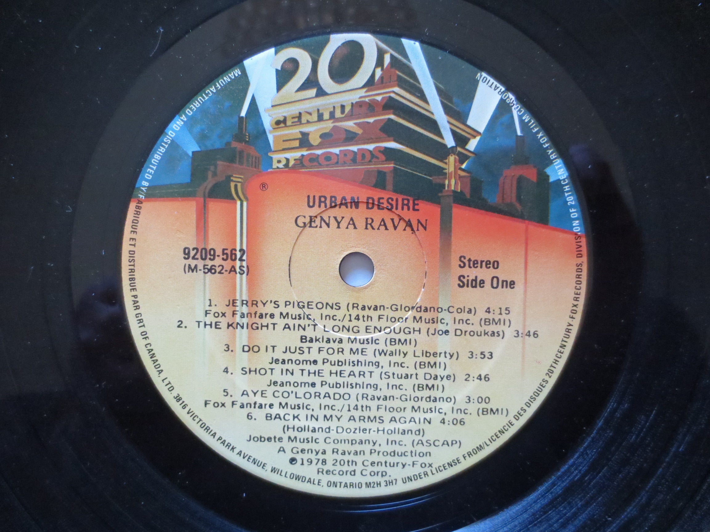 Genya Ravan – Urban Desire (1978) Vinyl LP