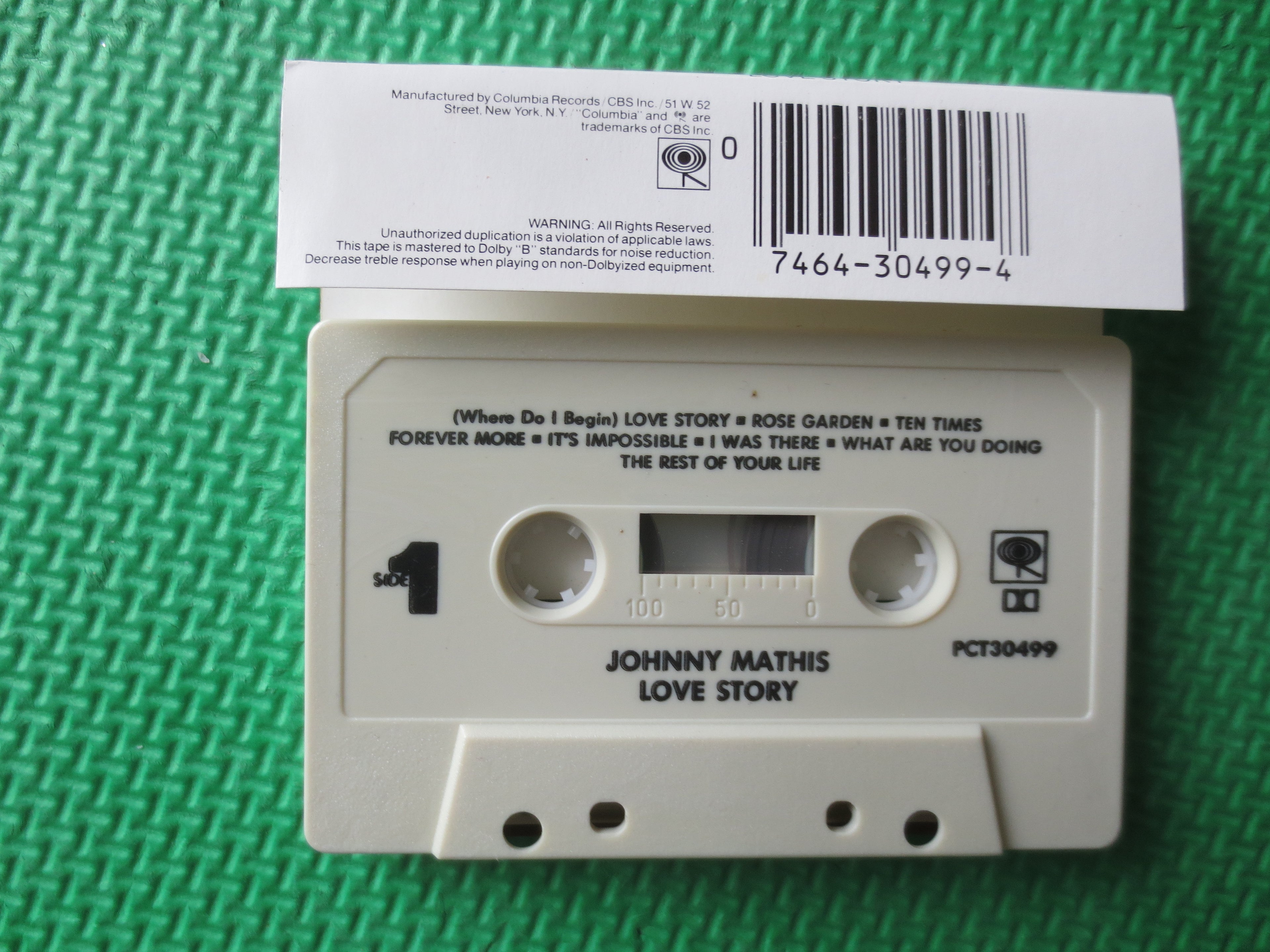 Johnny Mathis – Love Story (1971) Cassette