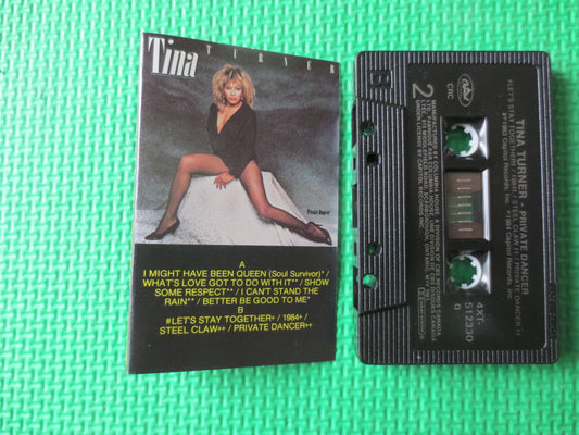 TINA TURNER, Private DANCER, Tina Turner Tape, Tina Turner Album, Tina Turner Cassette, Rock Lp, Tape Cassette, 1984 Cassette