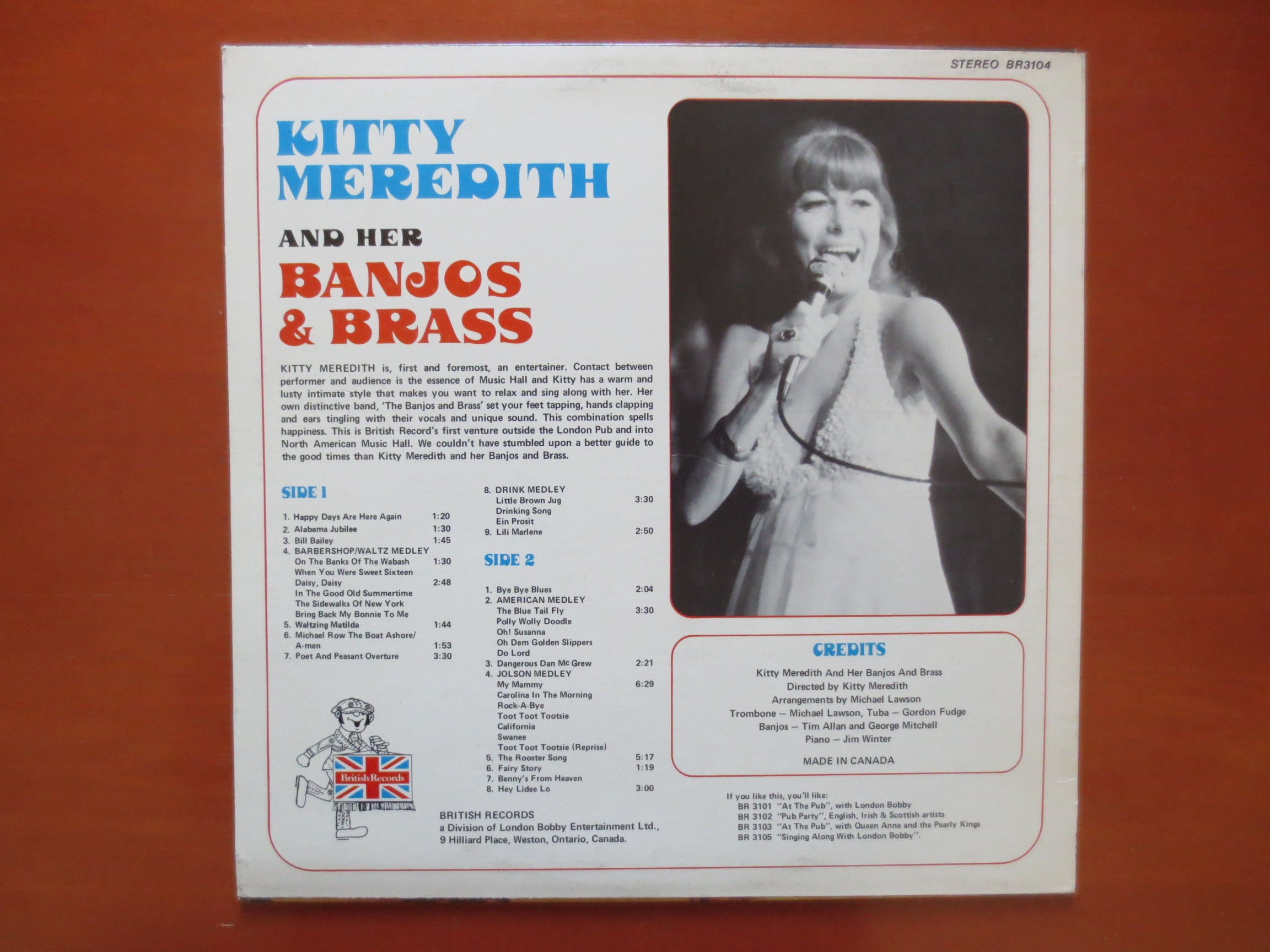 Kitty Meredith – Banjos and Brass (1974) Vinyl LP