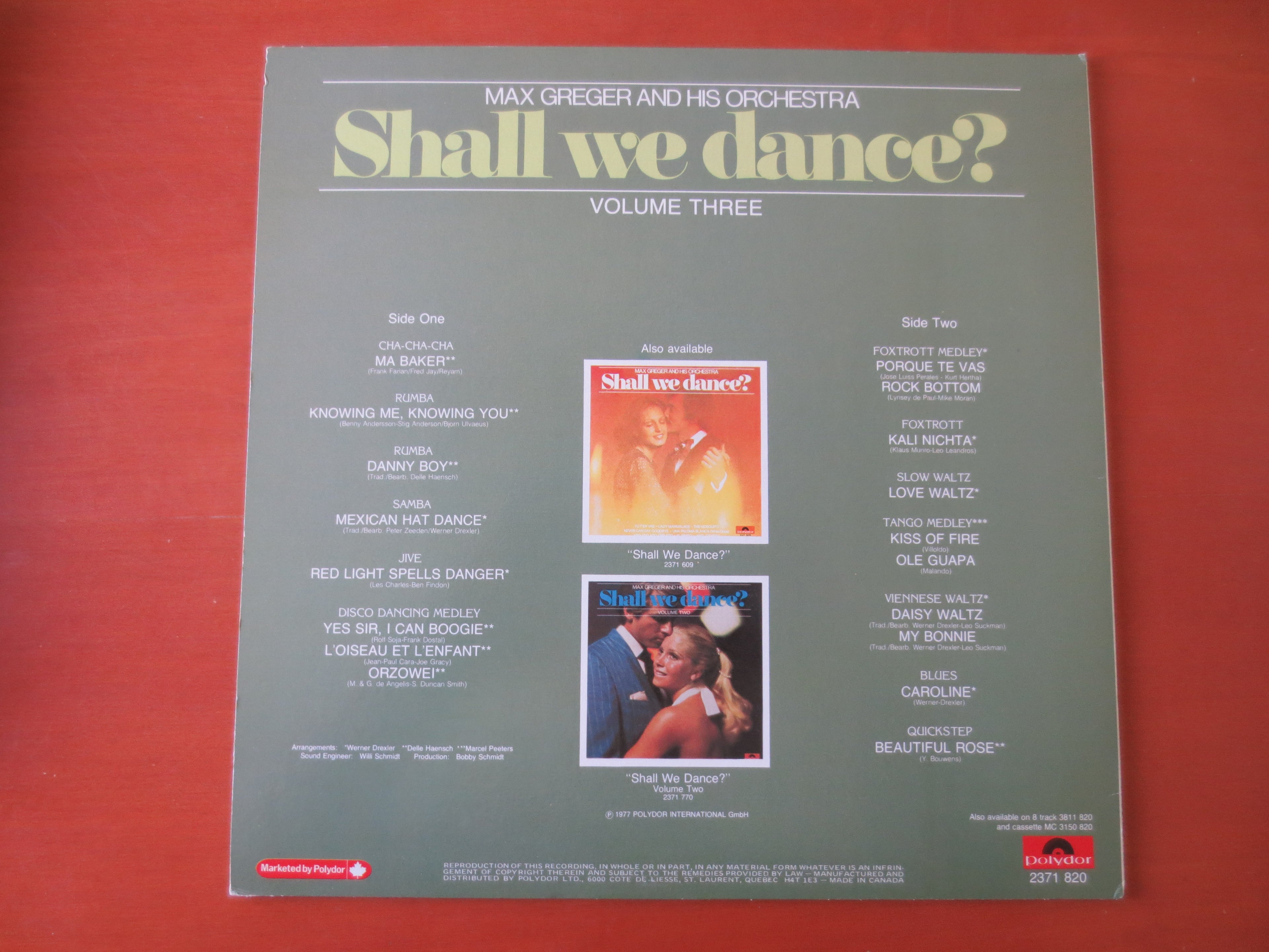 Max Greger – Shall We Dance Volume Three (1971) Vinyl LP