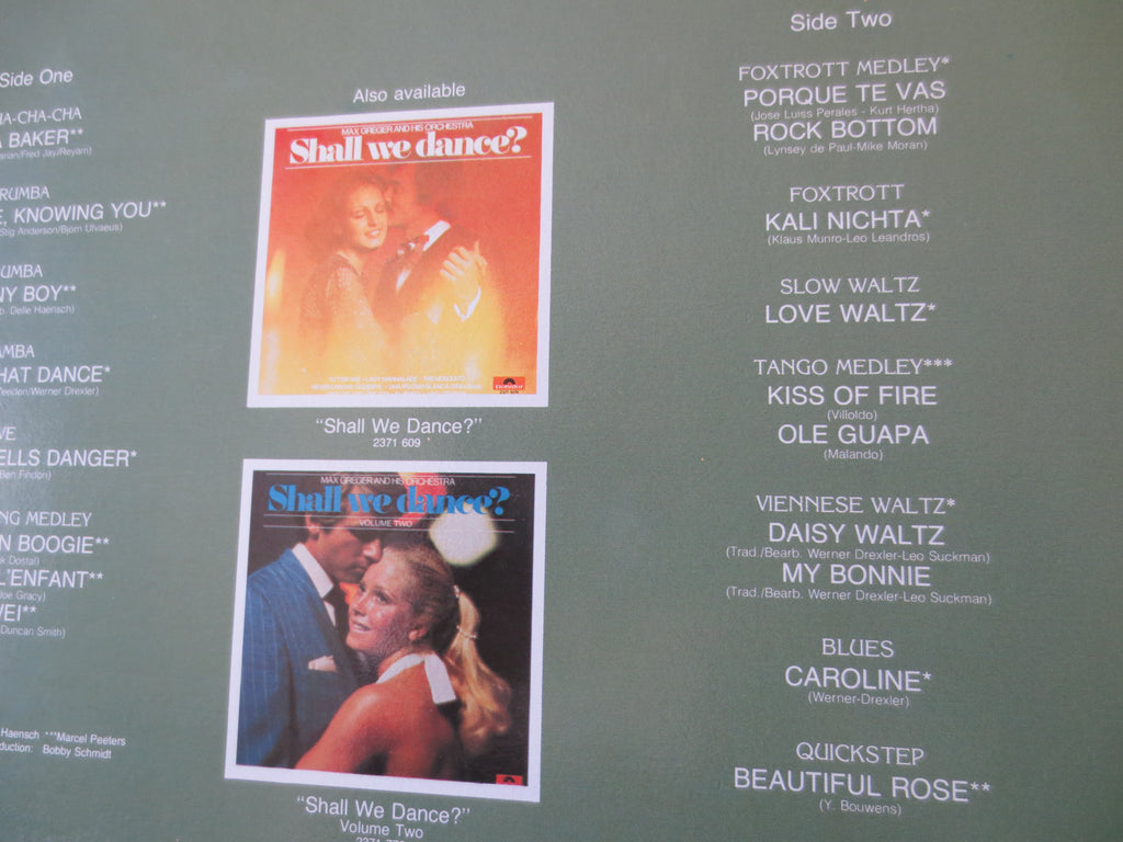 Max Greger – Shall We Dance Volume Three (1971) Vinyl LP
