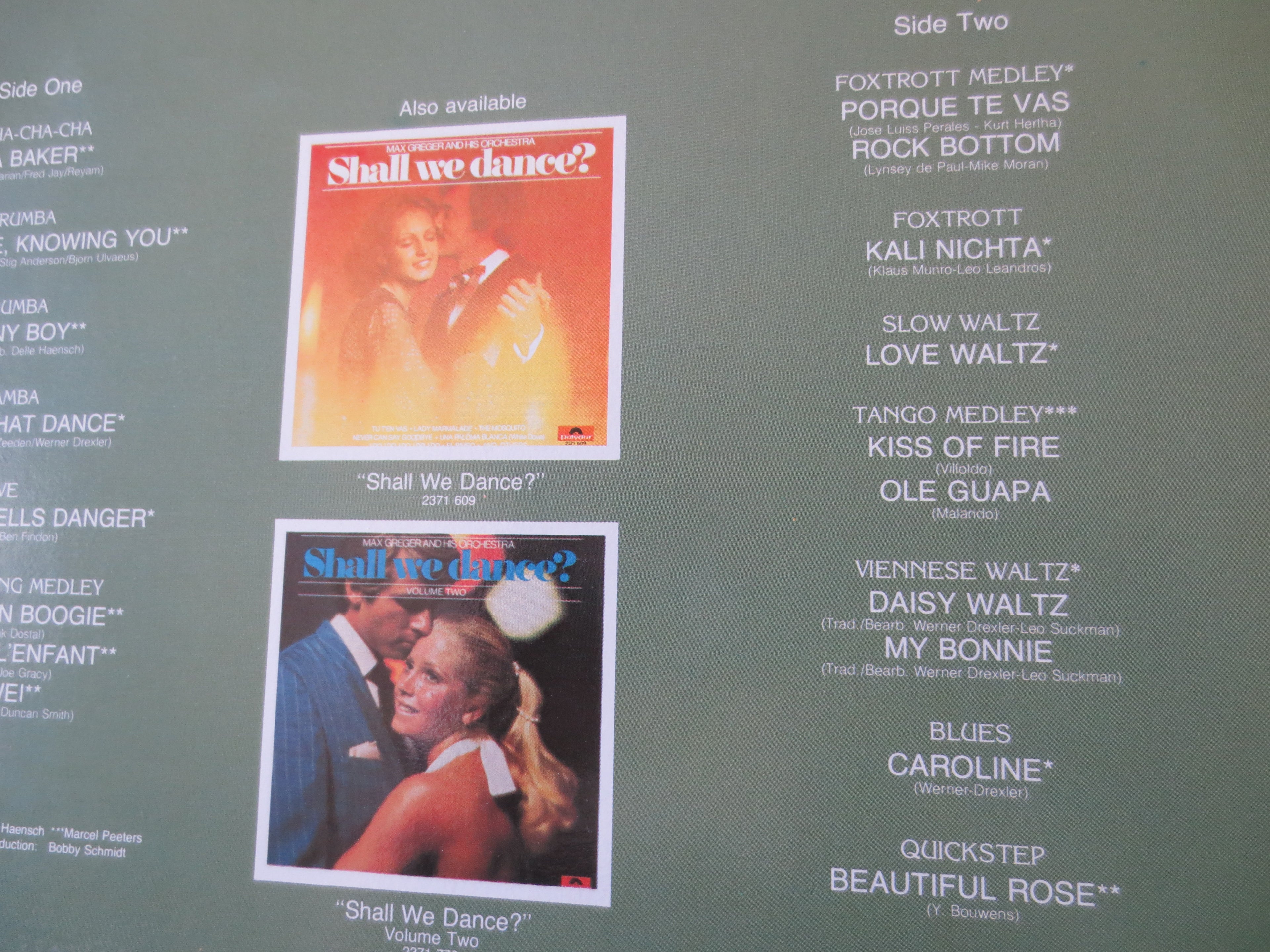 Max Greger – Shall We Dance Volume Three (1971) Vinyl LP