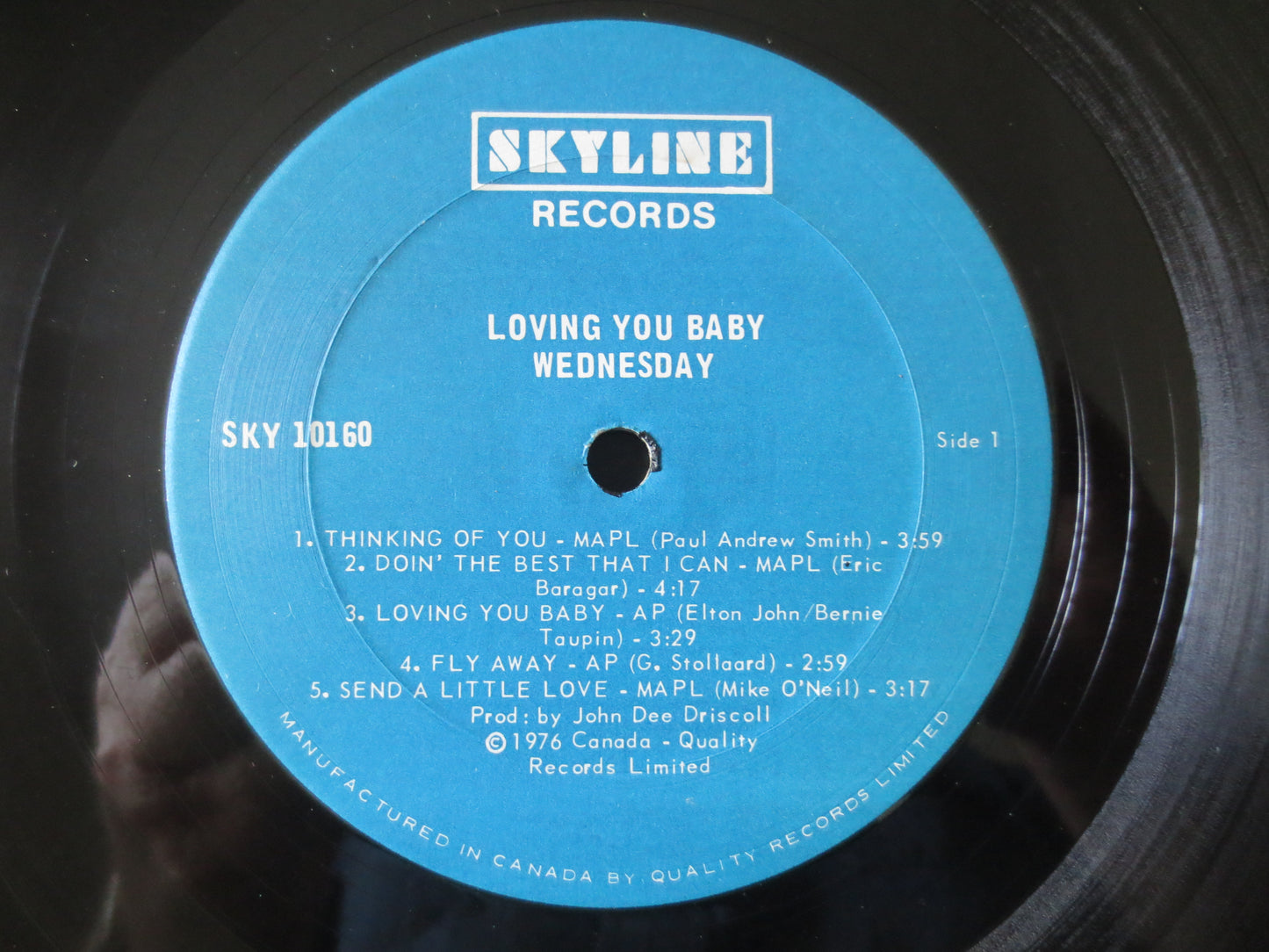 WEDNESDAY, LOVING You Baby, WEDNESDAY Albums, Wednesday Records, Wednesday Lps, Rock Records, Rock Albums, Lp, 1976 Records