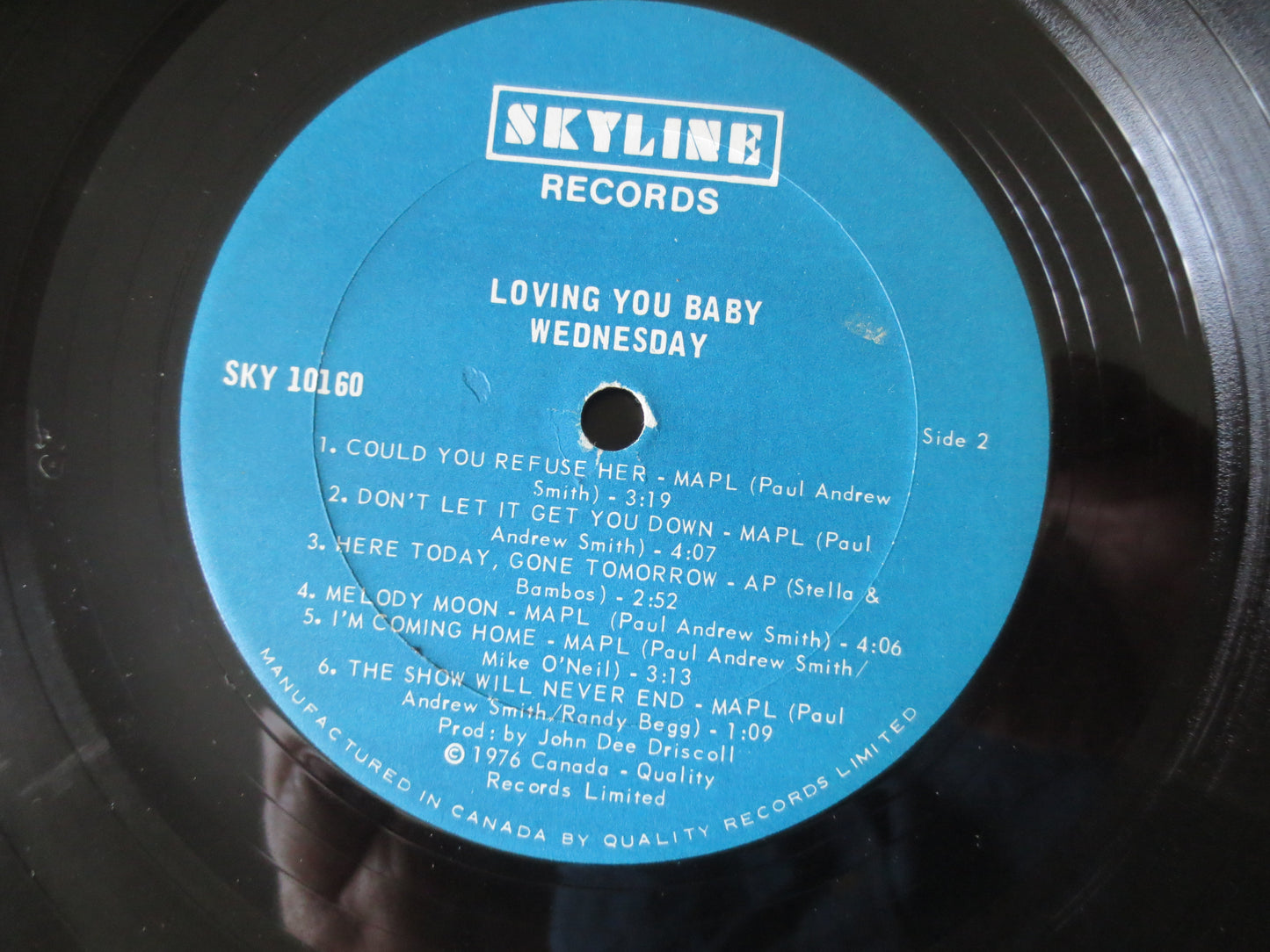 WEDNESDAY, LOVING You Baby, WEDNESDAY Albums, Wednesday Records, Wednesday Lps, Rock Records, Rock Albums, Lp, 1976 Records