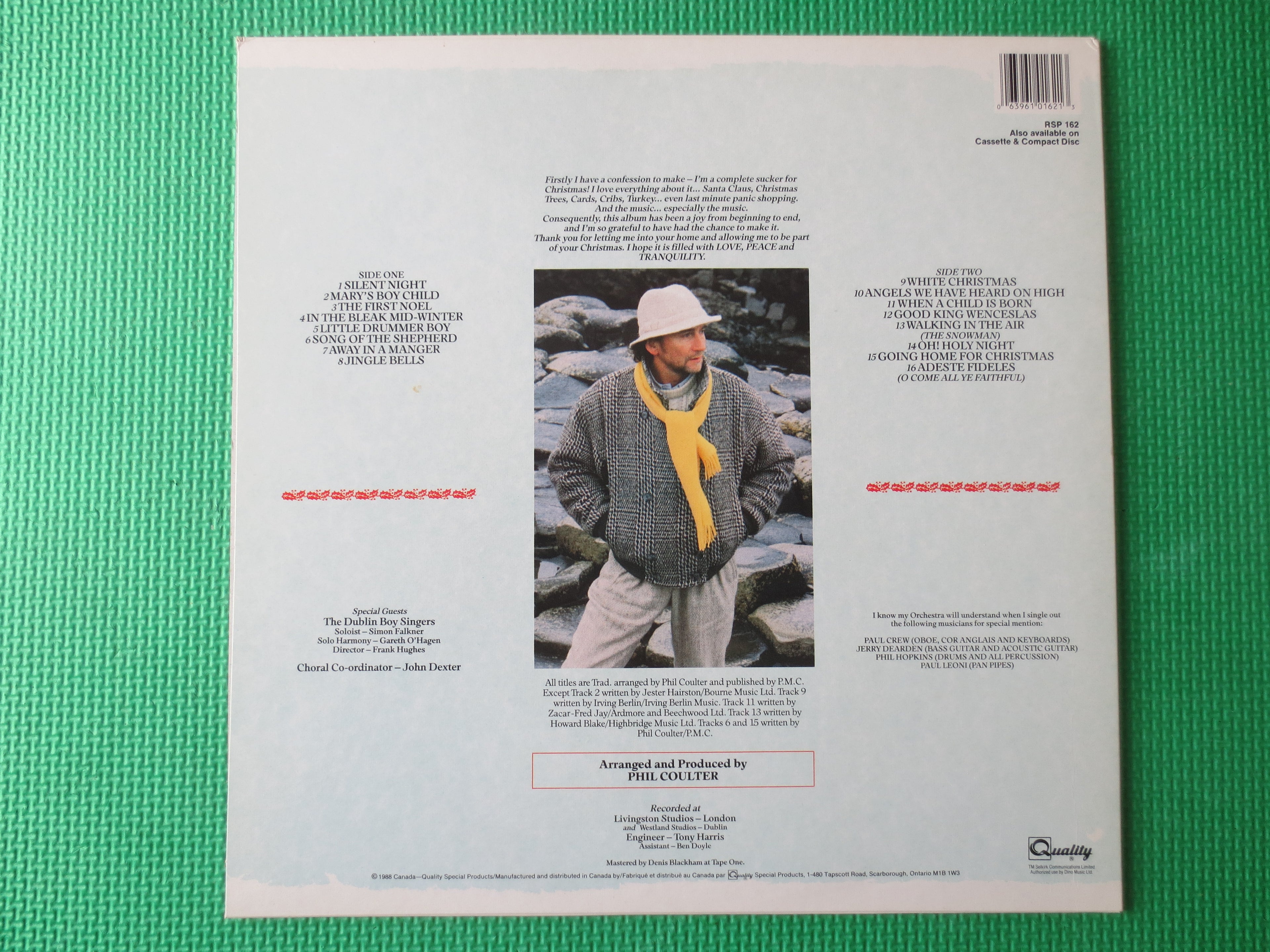Phil Coulter – Phil Coulter's Christmas (1988) Vinyl LP