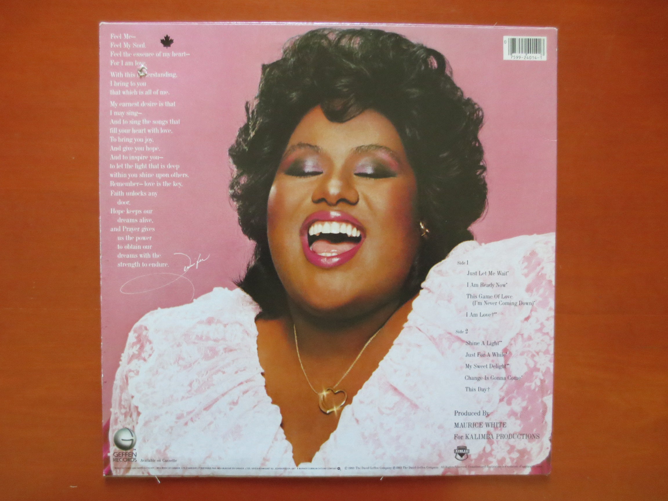 Jennifer Holliday – Feel My Soul (1983) Vinyl LP