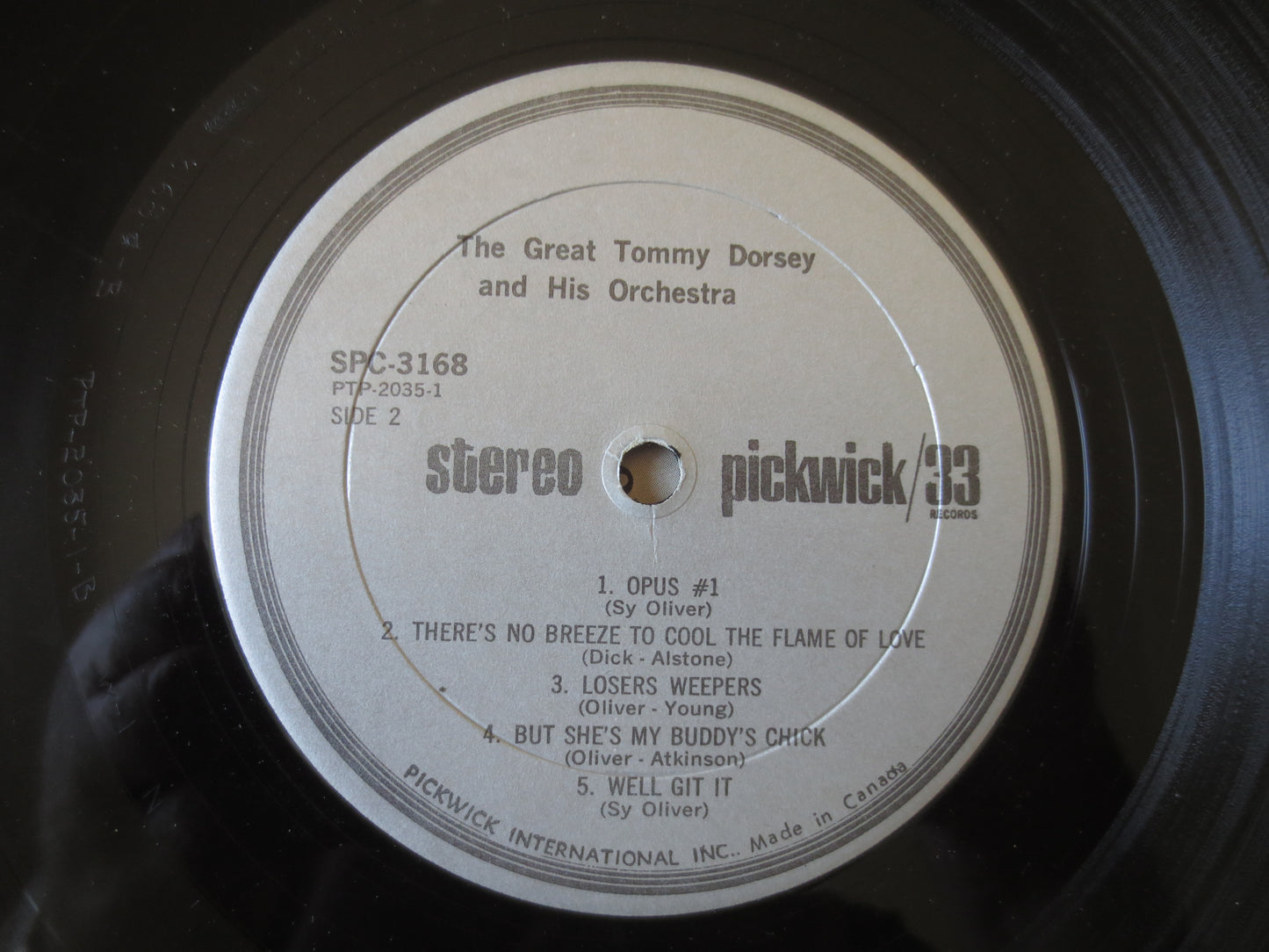 The DORSEY Brothers, TOMMY DORSEY, Vintage Vinyl, Tommy Dorsey Records, Swing Records, Tommy Dorsey Albums, 1973 Records