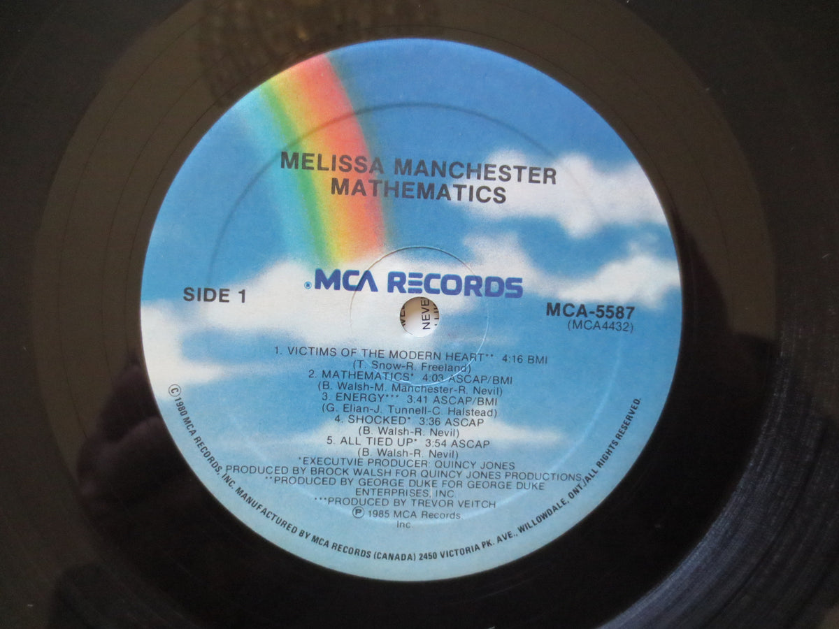 Melissa Manchester – Mathematics (1985) Vinyl LP