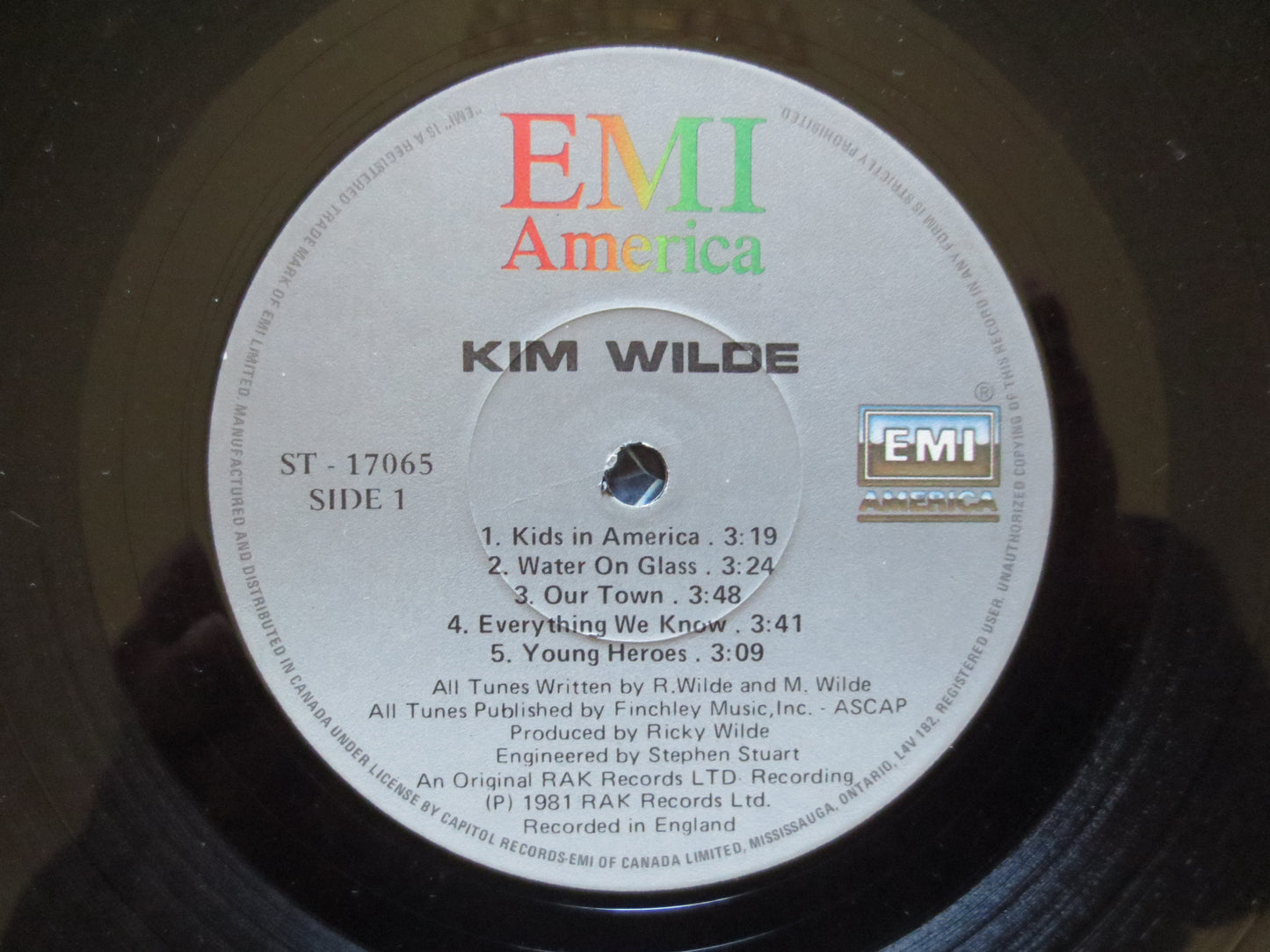 KIM WILDE, Kim WILDE Album, Kim Wilde Vinyl, Kim Wilde Lp, Pop Album, Vintage Vinyl, Pop Vinyl, Vinyl, 1981 Records