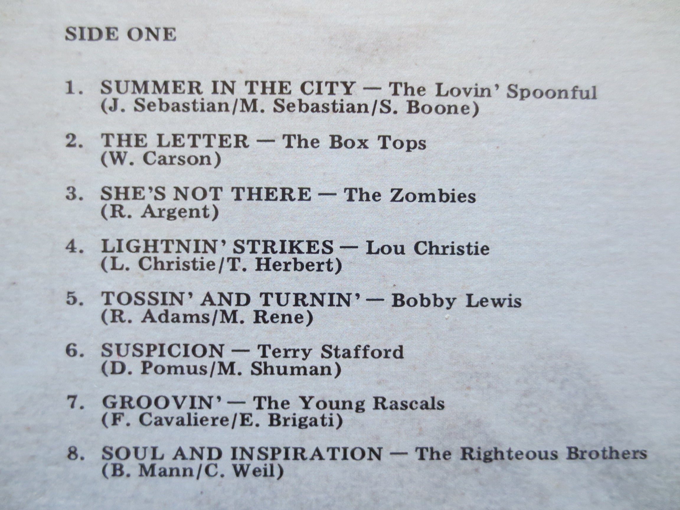 Super 60s: Original Artists (1984) Vinyl LP