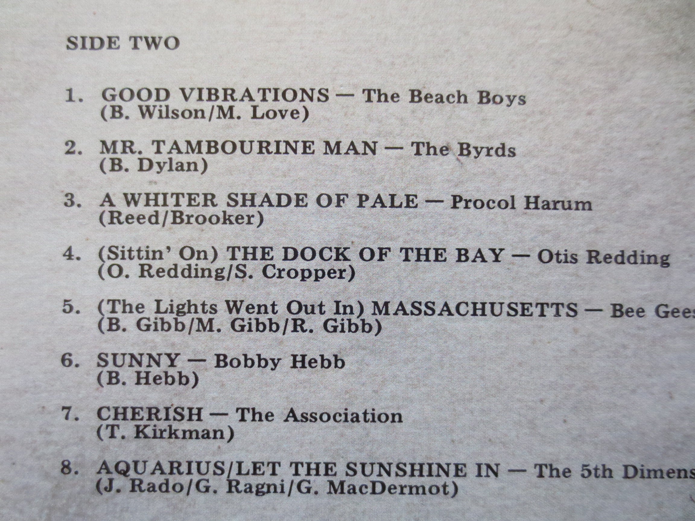Super 60s: Original Artists (1984) Vinyl LP