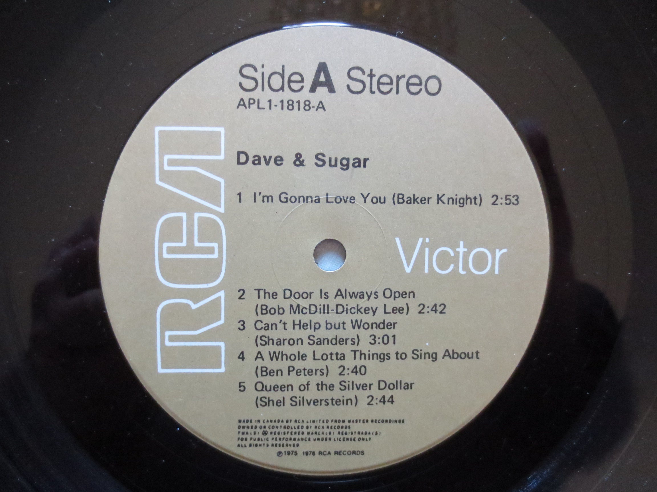 Dave Rowland & Sugar – Dave Rowland & Sugar (1976) Vinyl LP