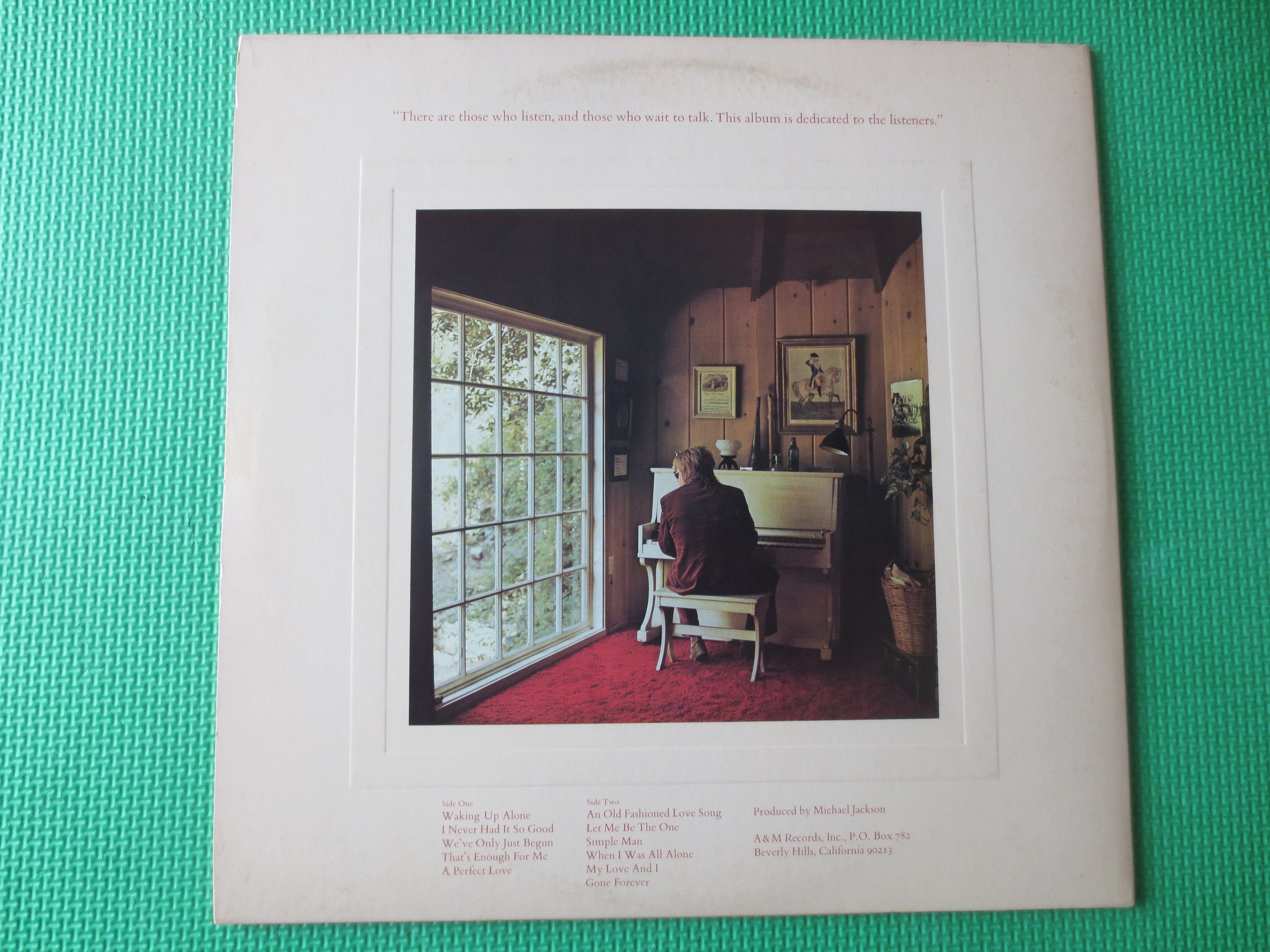Paul Williams – Just an Old Fashioned Love Song (1971) Vinyl LP